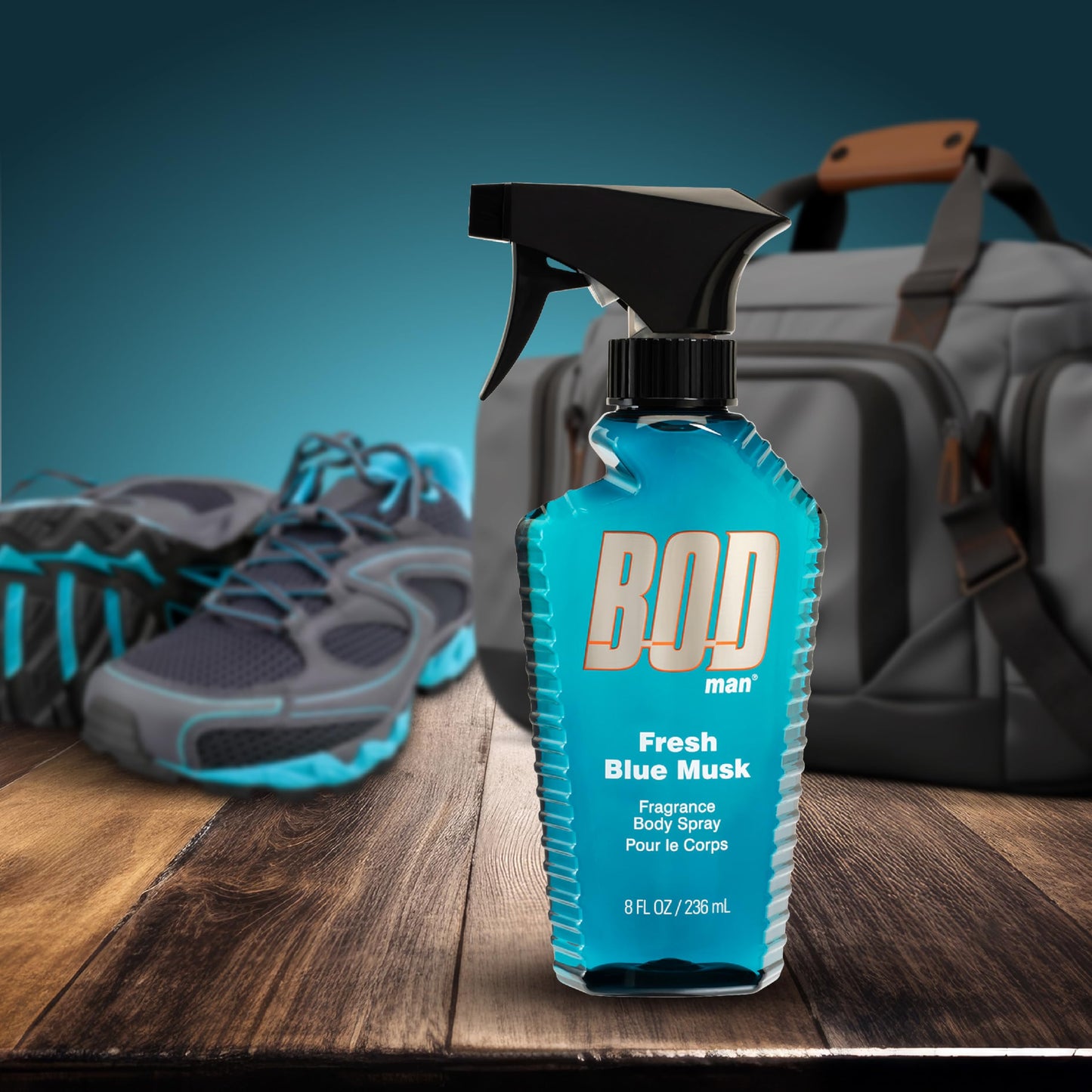 BOD man Fragrance Body Spray, Fresh Blue Musk, 8 fl oz Beauty & Personal Care BOD man