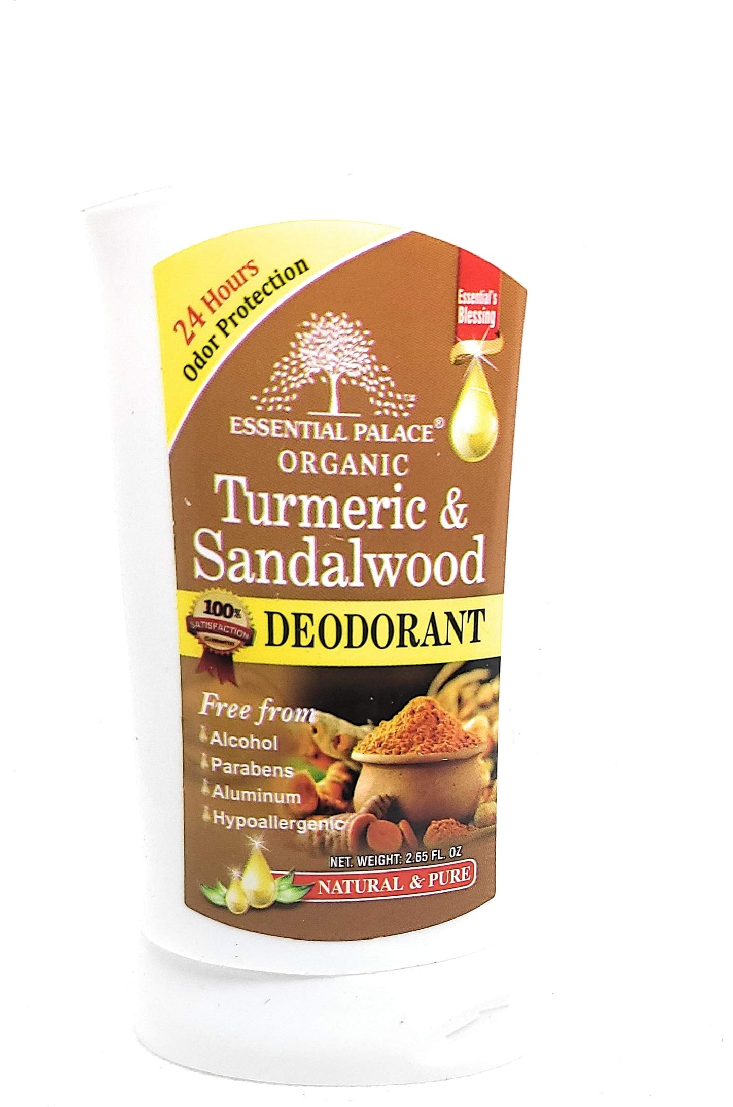 ORGANIC TUMERIC & SANDALWOOD DEODORANT ONLY 1 Beauty and Personal Care Essential Palace