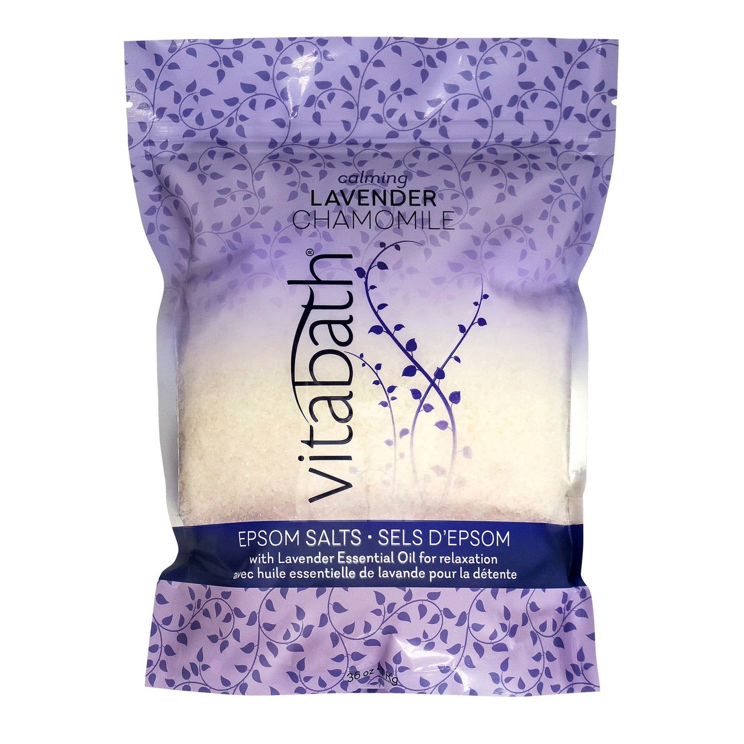 Vitabath Lavender Chamomile Epsom Salts Relaxing Detox Aromatherapy, Muscle Soreness & Body Ache Relieving Soak & Nourishing Skincare for Women & Men Beauty & Personal Care Vitabath