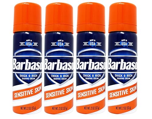 Barbasol Shaving Cream Sensitive Skin (Pack of 4) Beauty & Personal Care Barbasol