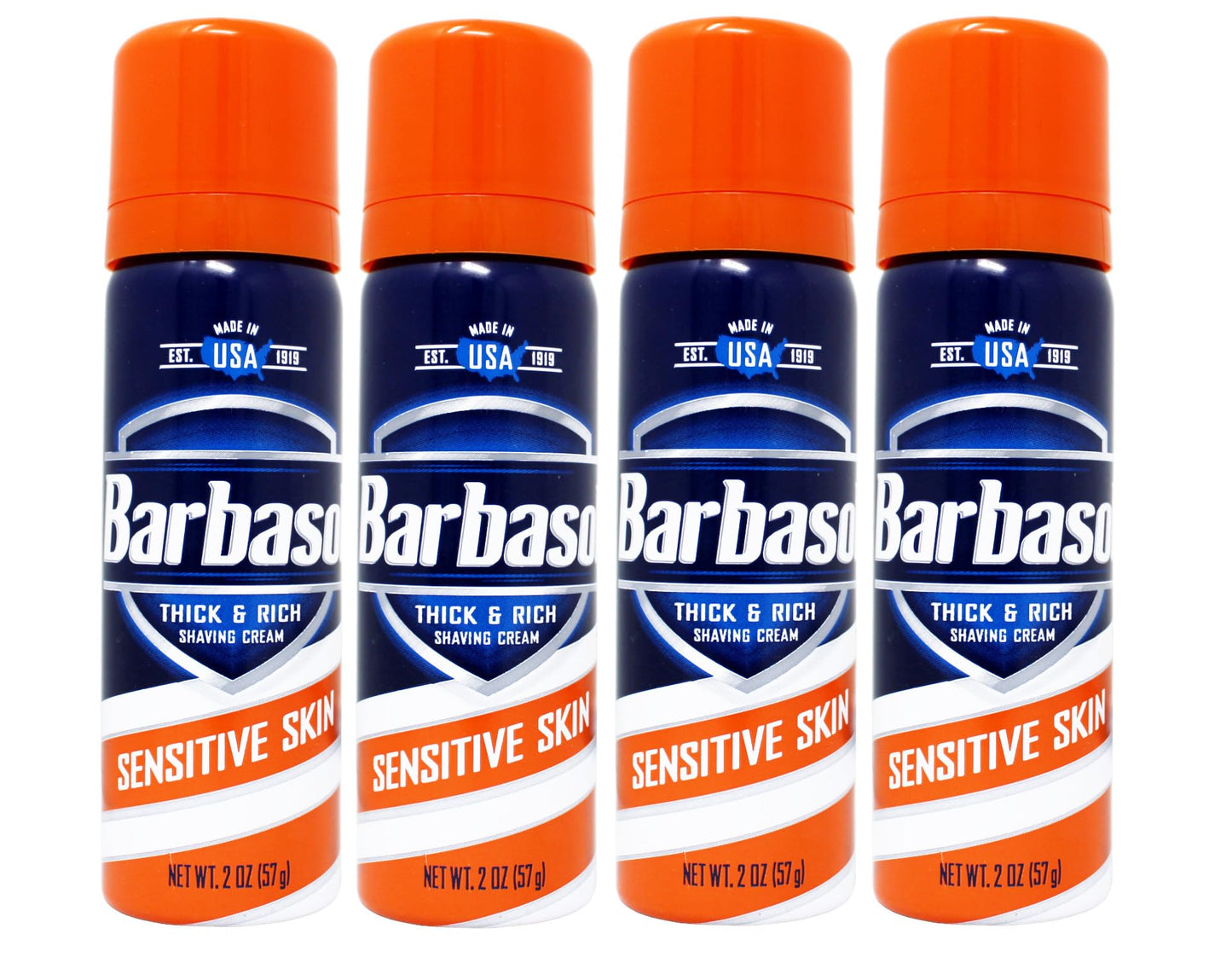 Barbasol Shaving Cream Sensitive Skin (Pack of 4) Beauty & Personal Care Barbasol