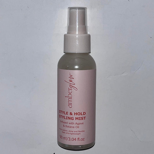 Amber Glow Style & Hold Styling Mist with Agave & Batana Oil 90ml