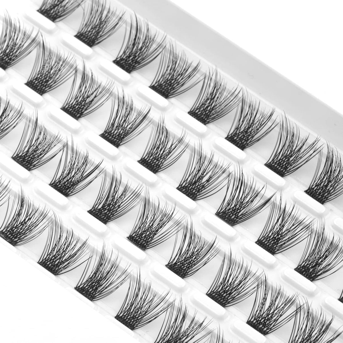 Lash Clusters, DIY Eyelash Extension, Reusable Individual Lash Clusters, 3D Effect Wispy C Curl False Eyelashes for Home Eyelash Extensions Beauty & Personal Care WONSIS