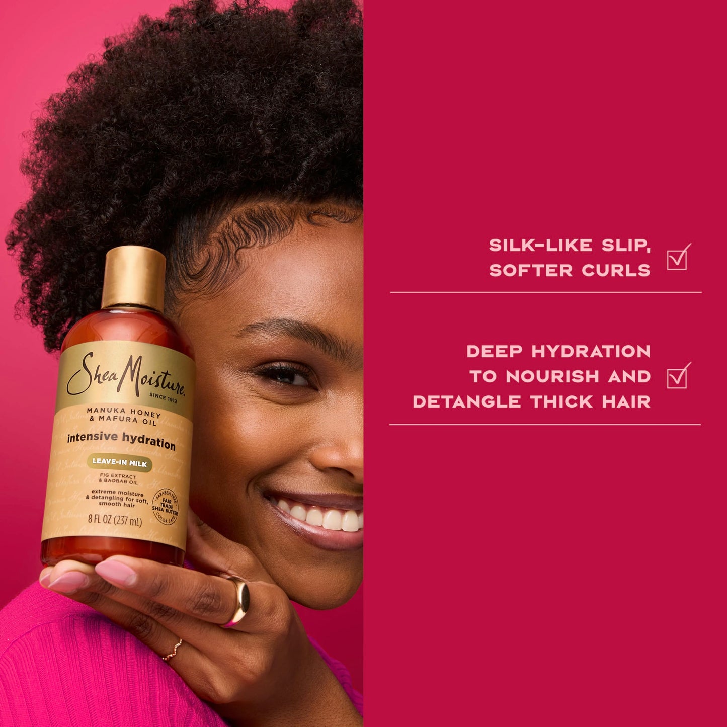 SheaMoisture Hydration Hair Milk Manuka Honey and Mafura Oil for Dry Hair to Hydrate and Style Hair 8 oz Beauty & Personal Care SheaMoisture