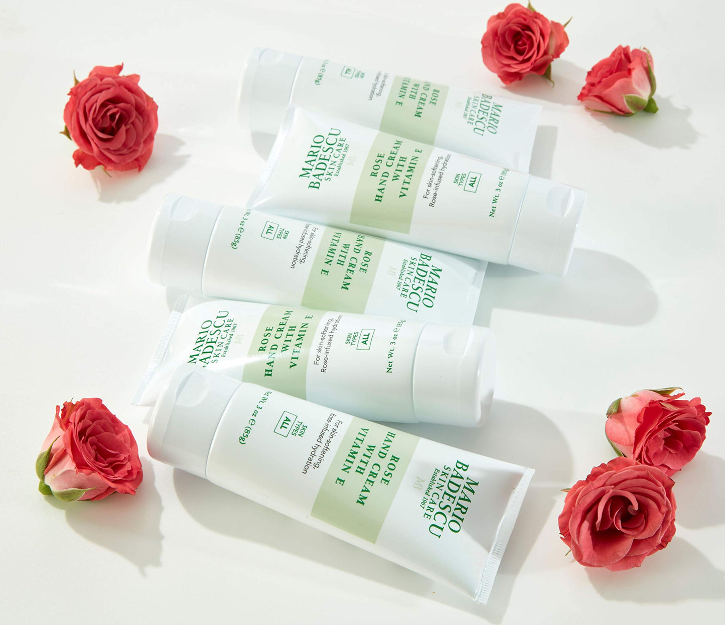 Mario Badescu Rose Hand Cream with Vitamin E for Men and Women, Non-Greasy, Light and Fast-Absorbing Hand Cream for Dry Cracked Hands, Ideal for All Beauty & Personal Care Mario Badescu
