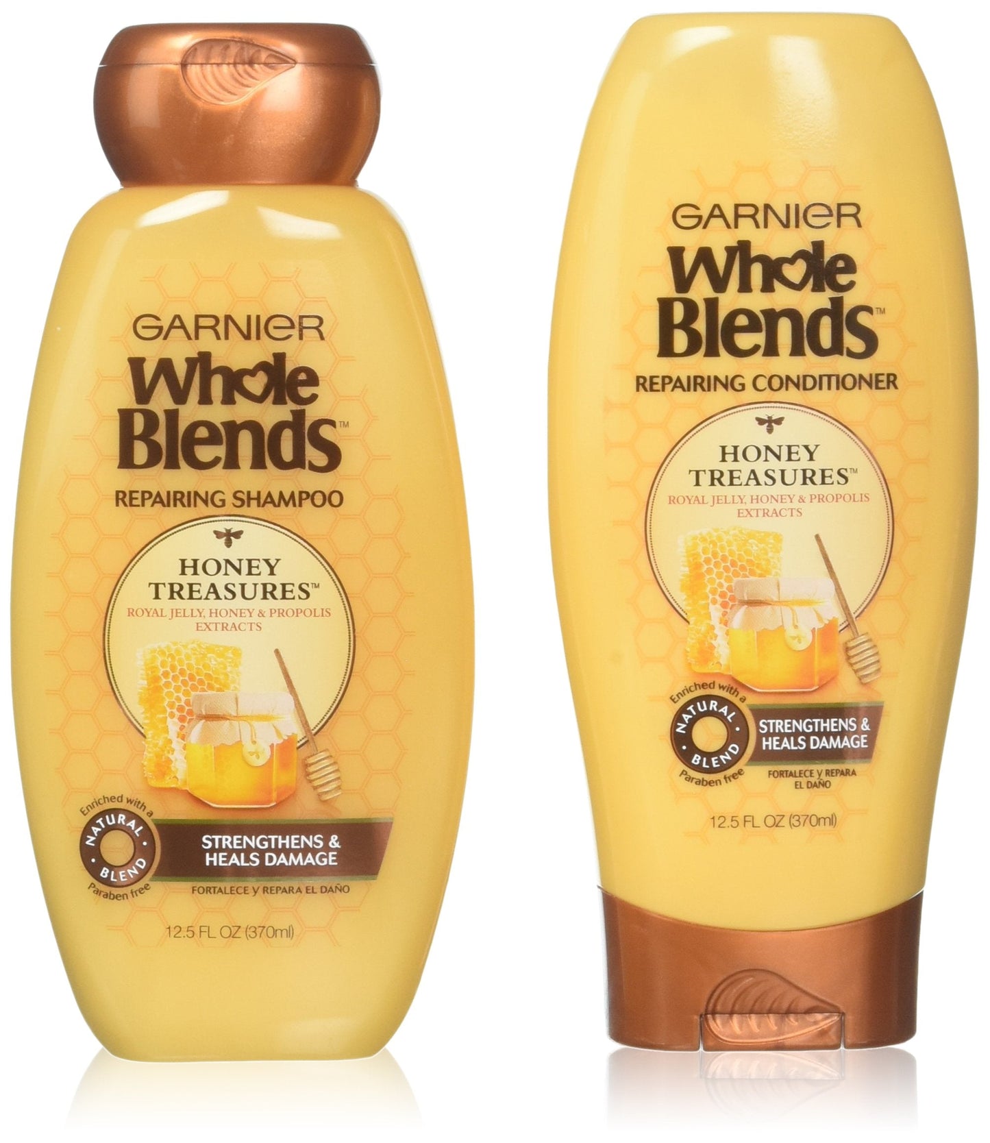 Garnier Whole Blends Honey Treasures Shampoo and Conditioner 12.5 Ounces each Beauty & Personal Care Garnier