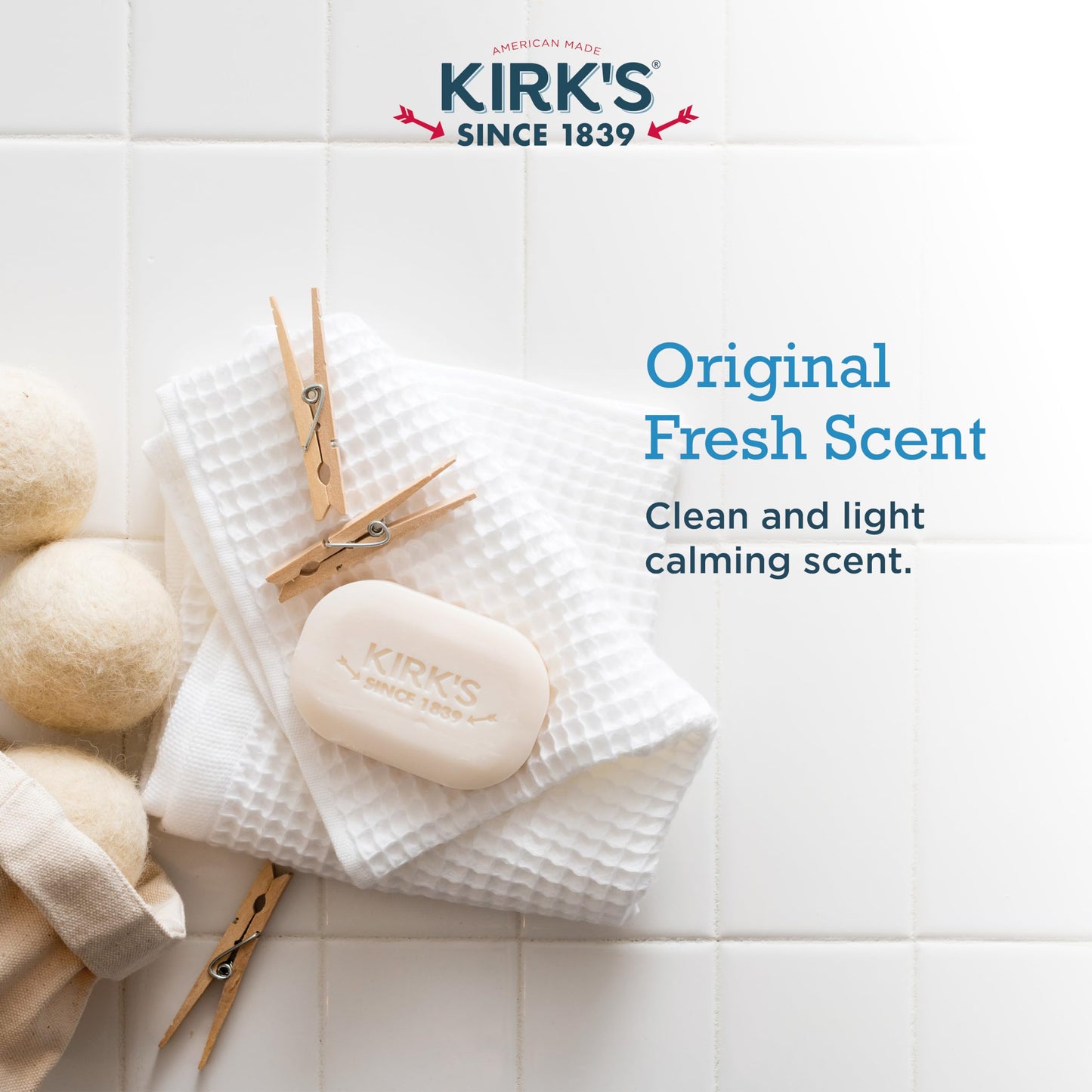 Kirk's Original Coco Castile Soap, Pack of 3 Beauty & Personal Care Kirk's