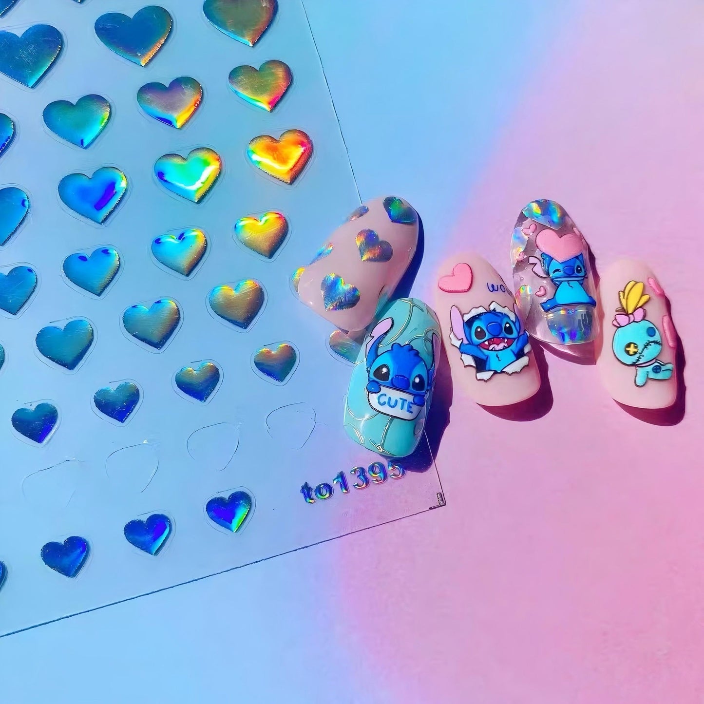 Dedyel 5D Embossed Cute Nail Art Stickers Cartoon Kawaii Design Anime Self Adhesive Nail Stickers for Women Kids Girls Nails Art Decorations Beauty & Personal Care Dedyel
