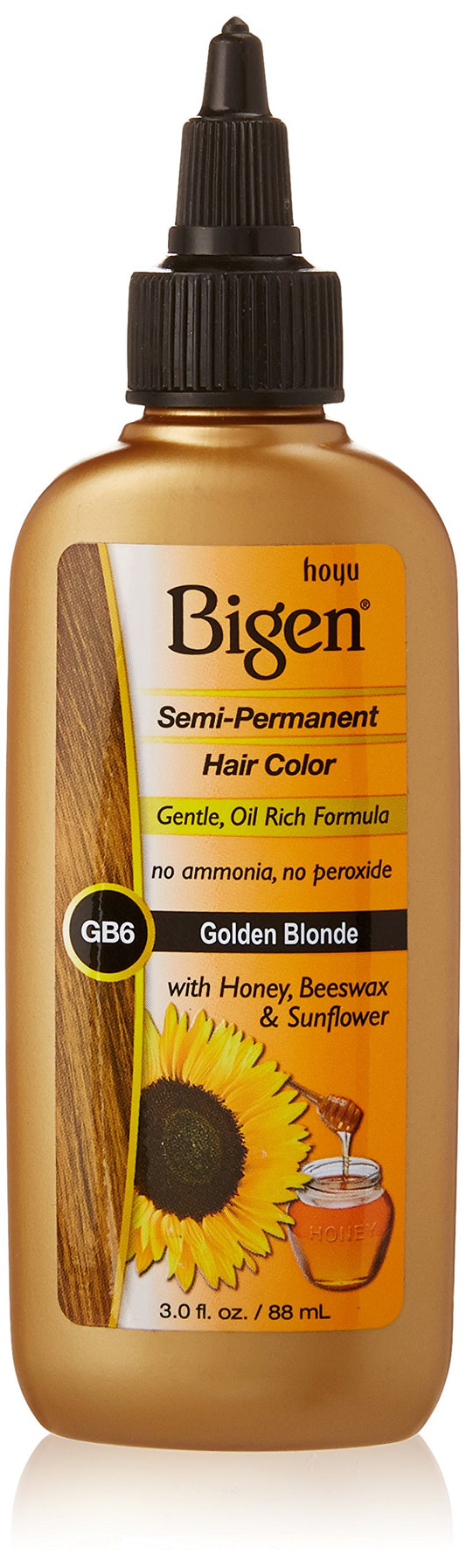 Bigen Semi Permanent Hair Color BSPGB6 Golden Blonde, 3 Fl Oz Beauty & Personal Care Bigen