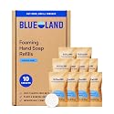 BLUELAND Foaming Hand Soap Refill Tablets, 10-Pack, Pacific Mist Scent, Eco Friendly Cleaning Products, 10 x 9 Fl oz Beauty & Personal Care BLUELAND