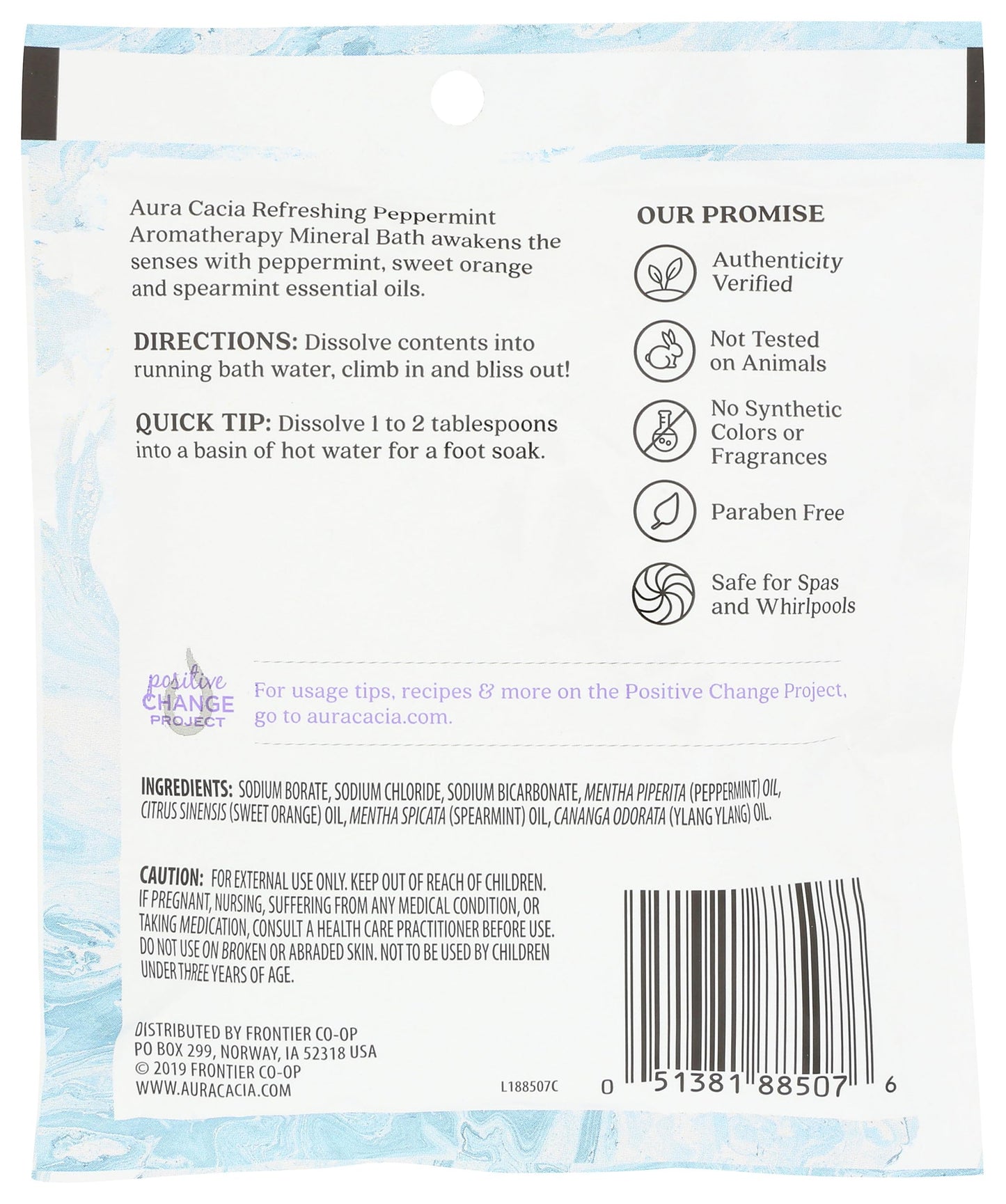 Aura Cacia Aromatherapy Mineral Bath, Refreshing Peppermint, 2.5 ounce packet Beauty and Personal Care Aura Cacia