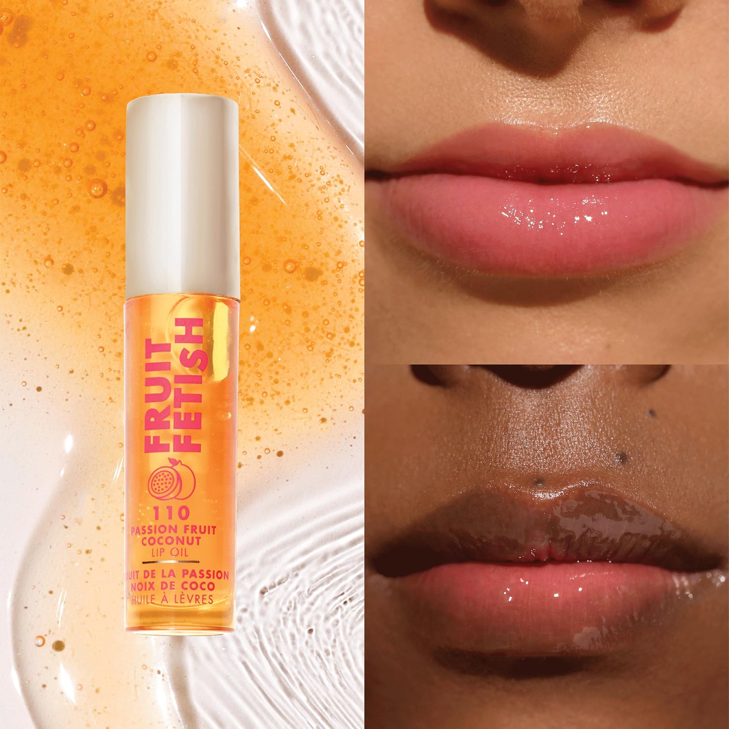 Milani Fruit Fetish Lip Oil, Tinted Lip Gloss & Hydrating Lip Oil Treatment, Moisturizing Non Sticky Clear Shine, High Shine Lip Balm for Dry Lips Beauty & Personal Care Milani