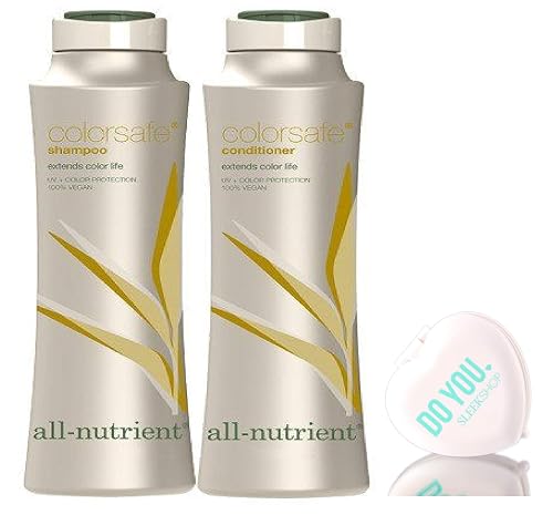 All Nutrient COLOR SAFE Shampoo & Conditioner DUO Set, extends color life (with Sleek Compact Mirror) (25 oz / 750ml Large DUO Kit) Beauty & Personal Care All Nutrient