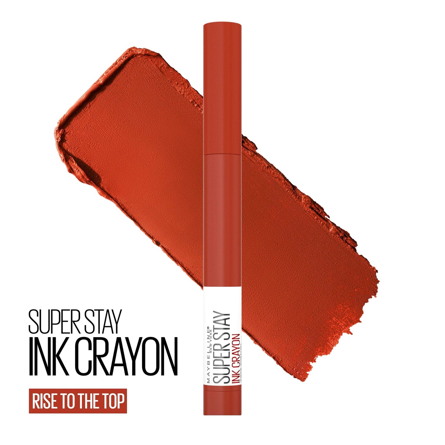 Maybelline Super Stay Ink Crayon Lipstick Makeup, Precision Tip Matte Lip Crayon with Built-in Sharpener, Longwear Up To 8Hrs, Rise To The Top, Burnt Beauty & Personal Care MAYBELLINE