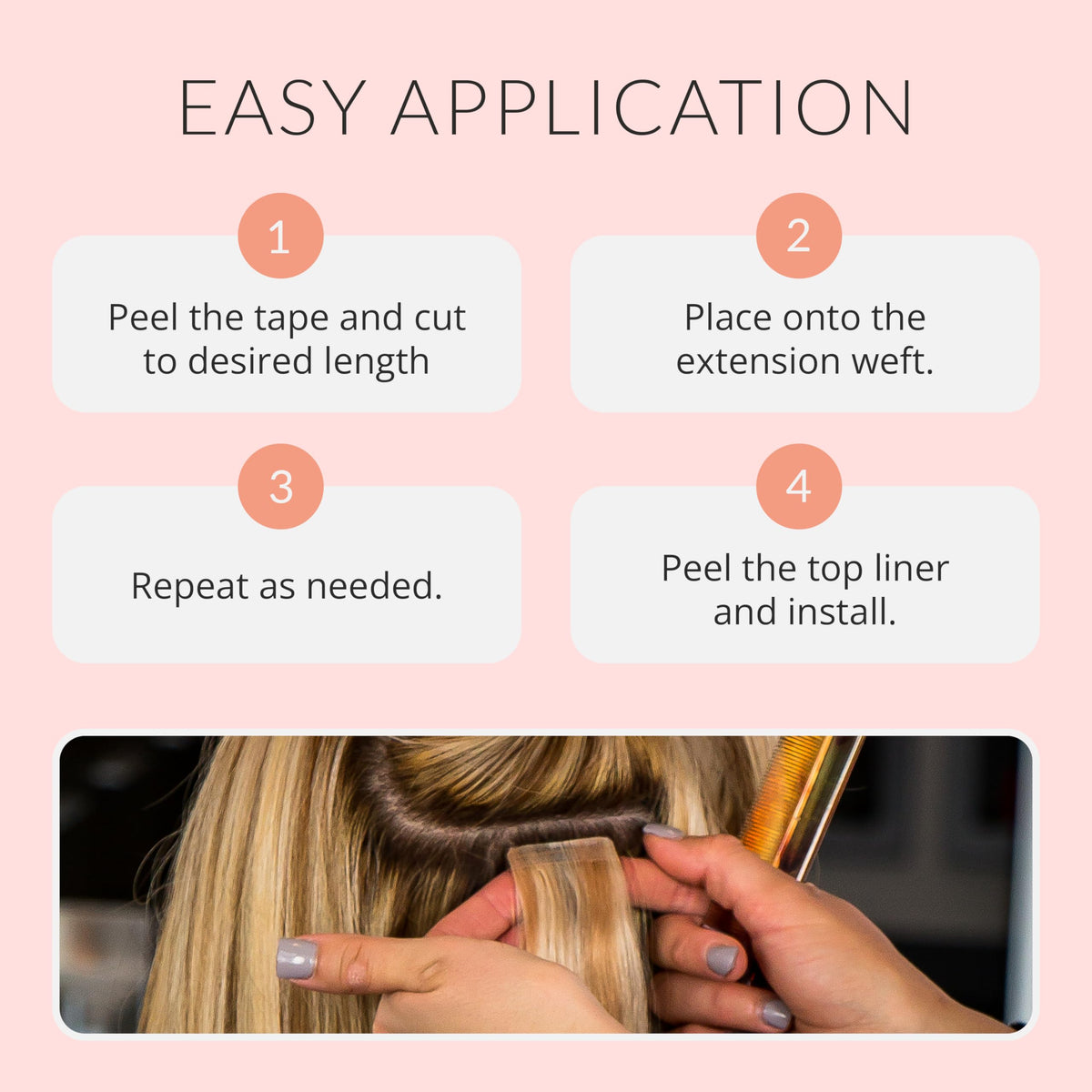 Walker Tape Beautify No-Shine Hair Extension Tape Roll 1/3" x 6 Yards, Hypoallergenic Double Sided Tape for Tape in Hair Extensions Human Hair, Long