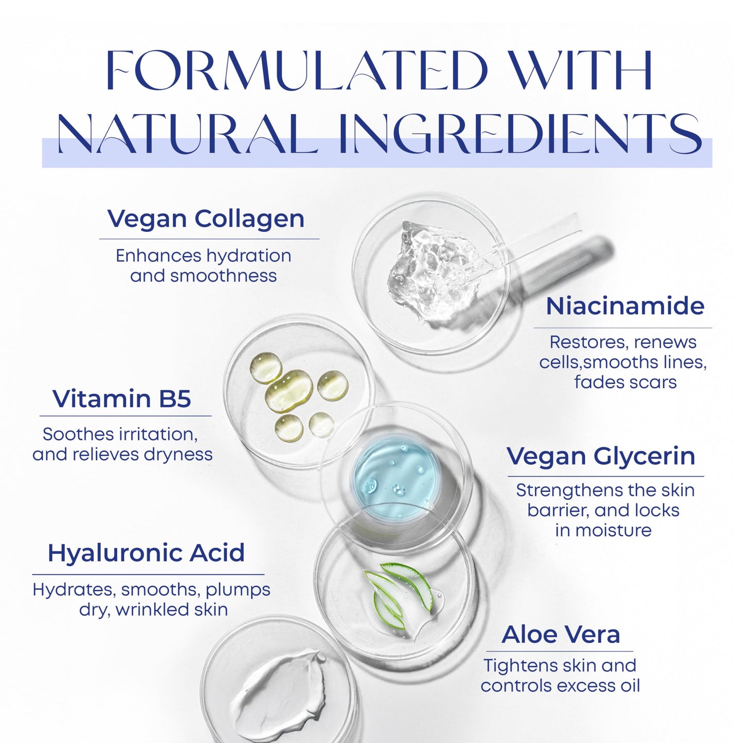 Skin 2.0 Hyaluronic Acid & Collagen Face Serum - Dermatologist Tested, Skin Tightening, Hydrating - Anti-Aging, Clean Beauty, Cruelty-Free Korean Beauty & Personal Care Skin 2.0