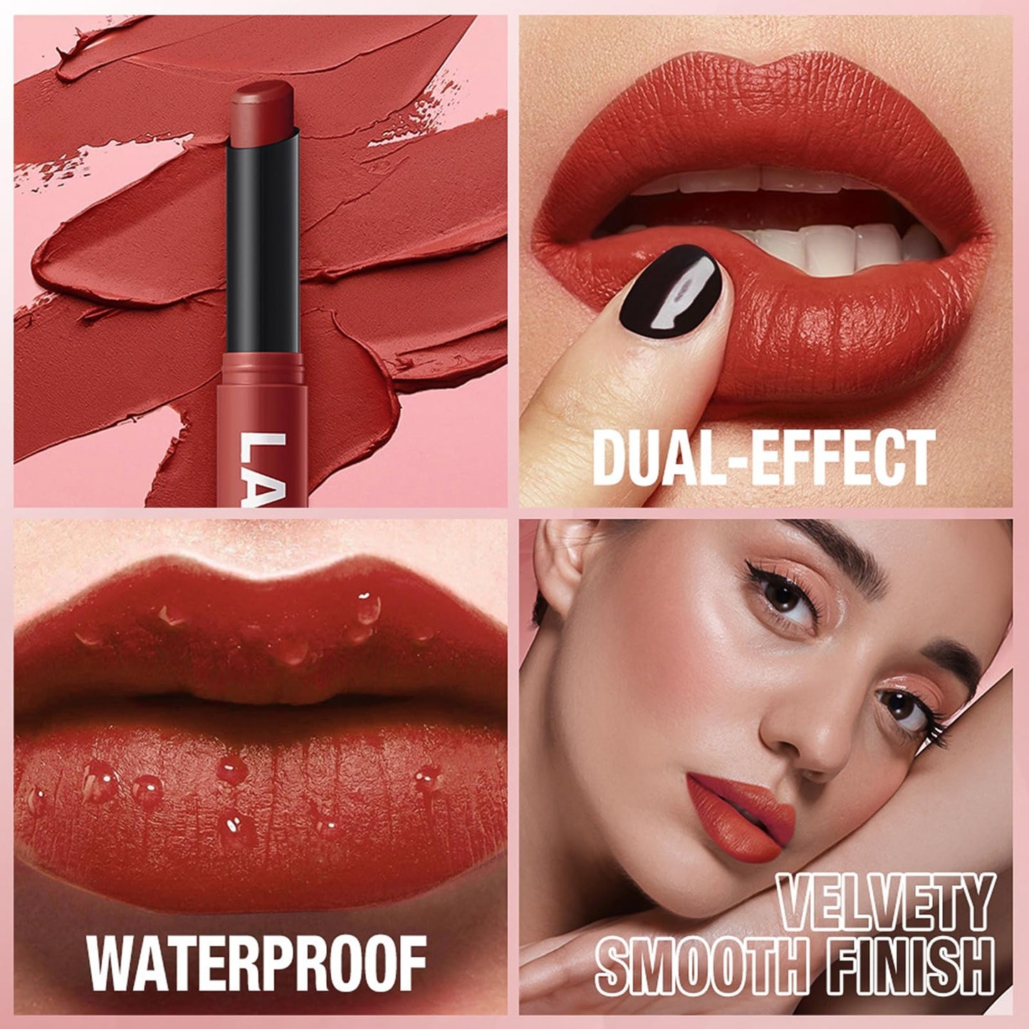 MESUROSE M?TYSUR Matte Lipstick - Non-Sticky, Long-Lasting & Waterproof Lipstick for Women, Richly Pigmented, Hydrating Lip Makeup with Smudge-Proof Beauty & Personal Care MESUROSE