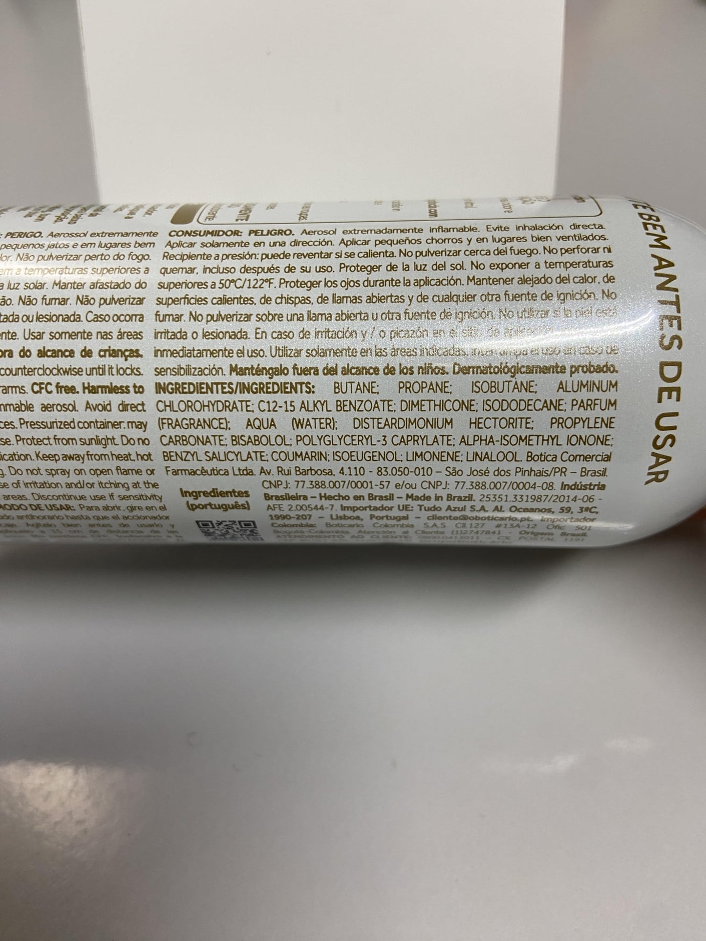 Linha Lily Boticario - Desodorante Antitranspirante Aerossol 75 Gr - (Boticario Lily Collection - Antiperspirant Aerosol Deodorant Net 2.64 Oz) Beauty and Personal Care O BOTICARIO