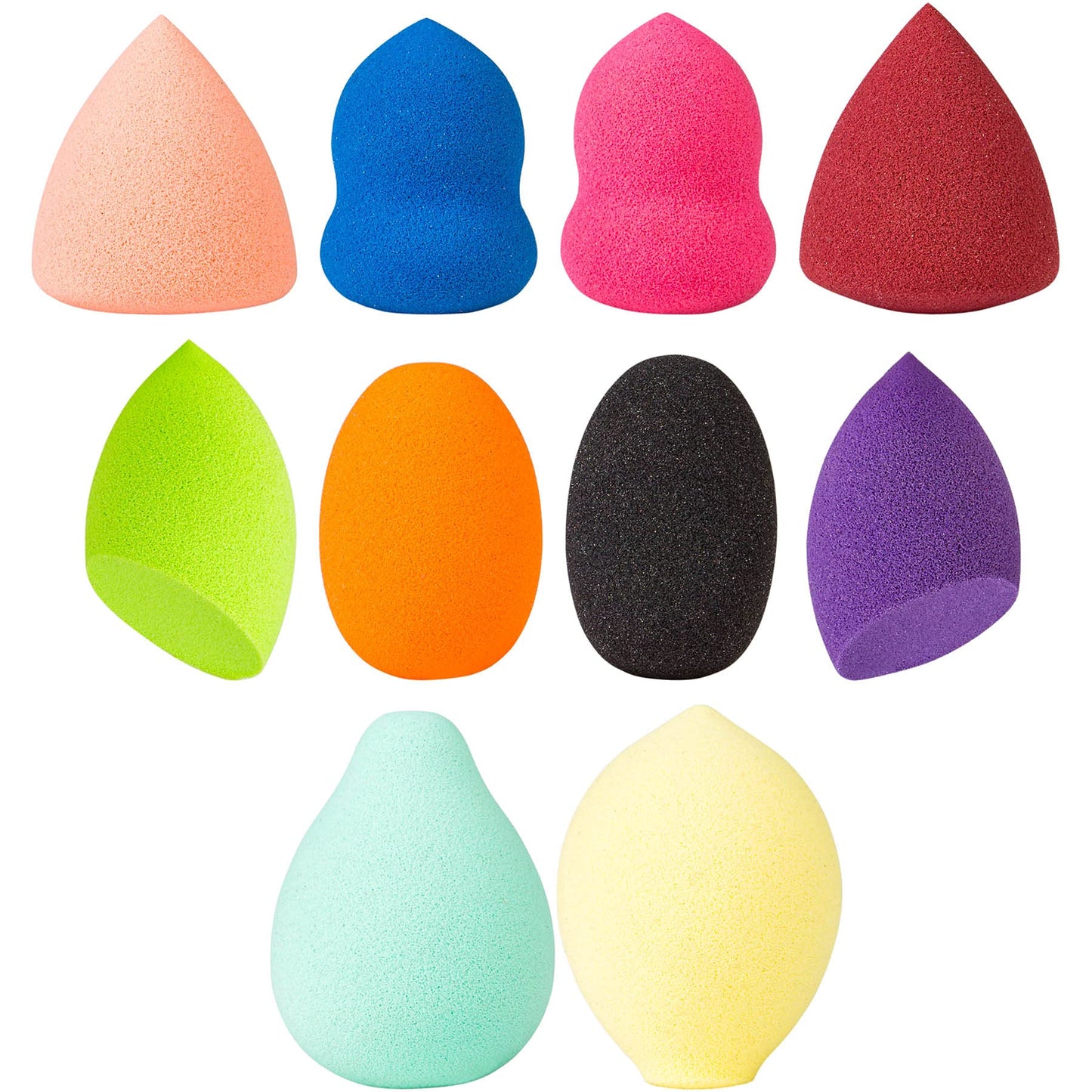SHANY Pretty & Precise Mini Makeup Blender Puff Set - Premium Latex-Free Makeup Blender Beauty Sponges For Foundation and Blending - Set of 10 Beauty & Personal Care SHANY