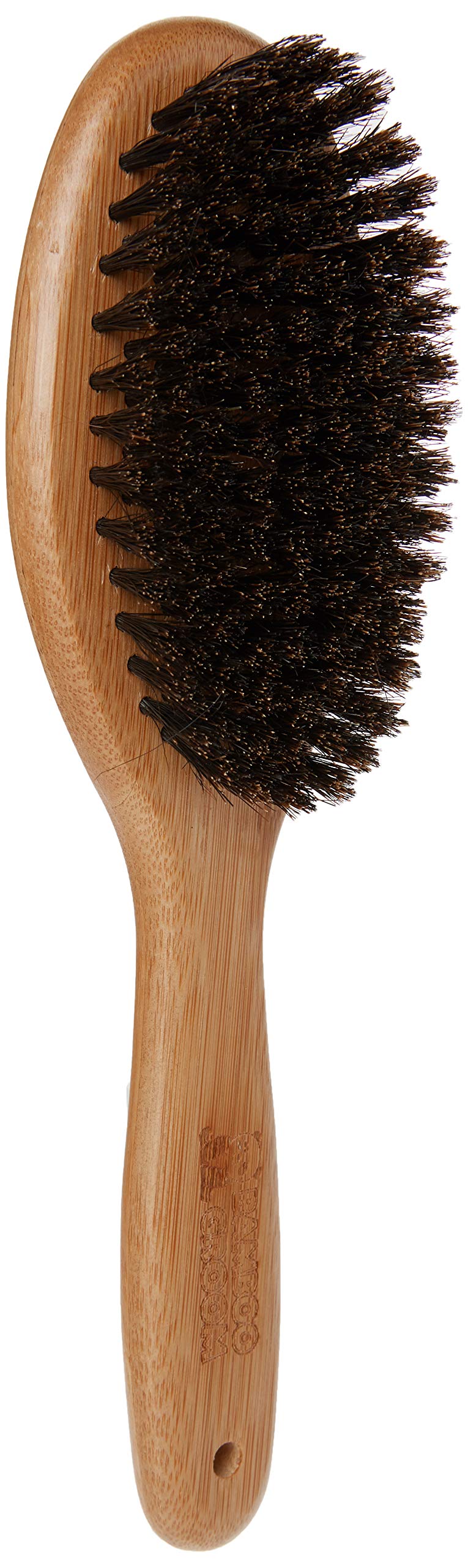 Bamboo Groom Oval Bristle Brush w/Natural Boar Large
