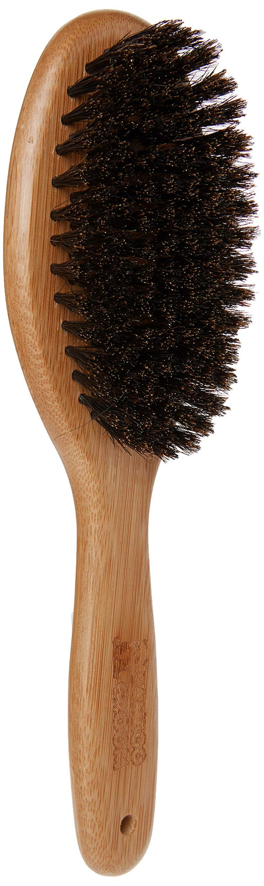 Bamboo Groom Oval Bristle Brush w/Natural Boar Large