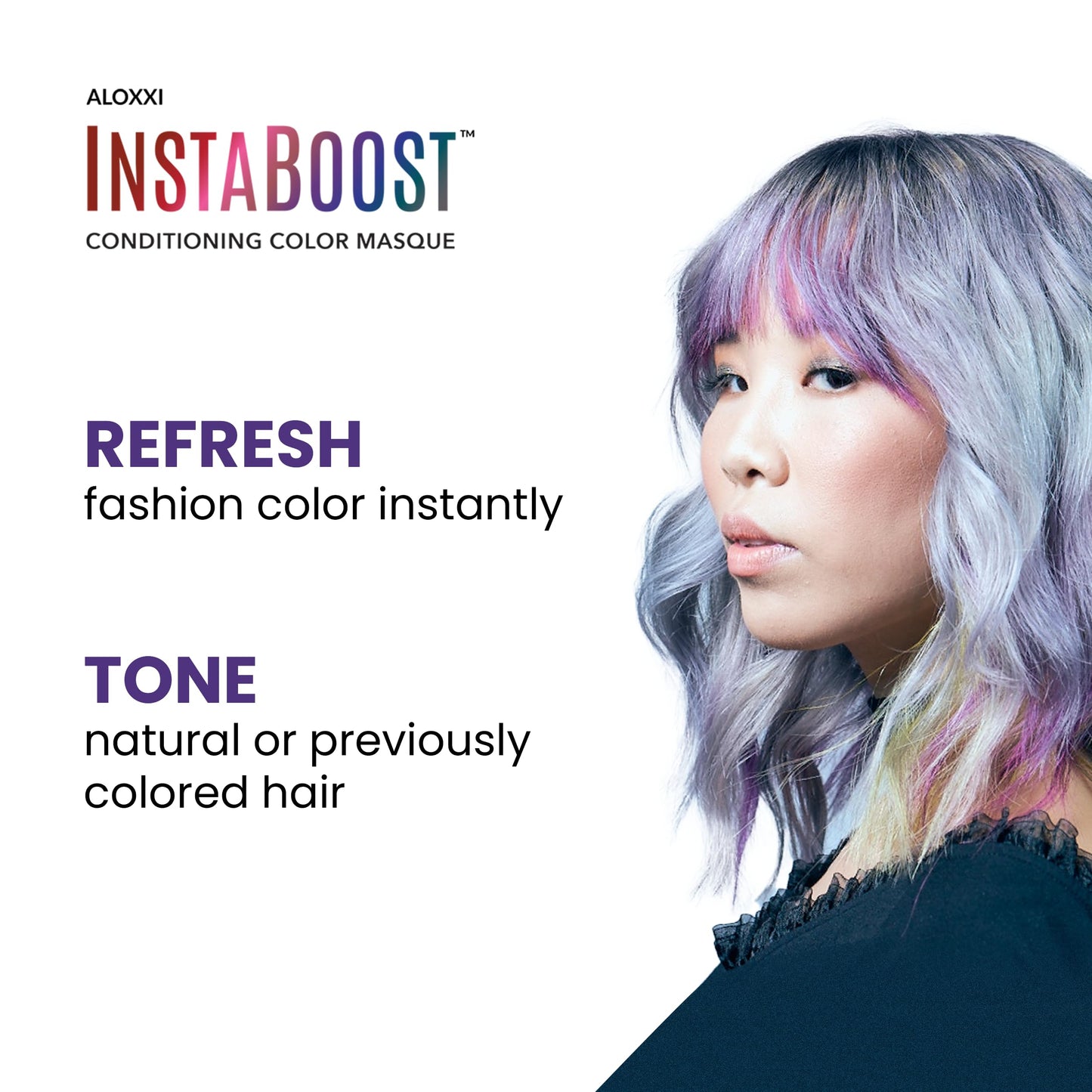 ALOXXI InstaBoost Conditioning Color Mask in Purple Reign, Deposits Purple Color and Deeply Conditions Hair, 6.8 Fl Oz Beauty & Personal Care ALOXXI