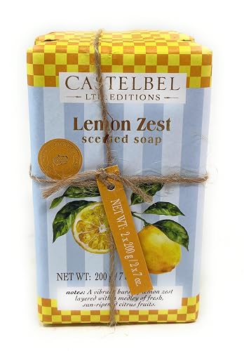 Castelbel Set of Lemon Zest Fragranced Luxury Soap, (2) 7-Ounce Bars Beauty & Personal Care Castelbel