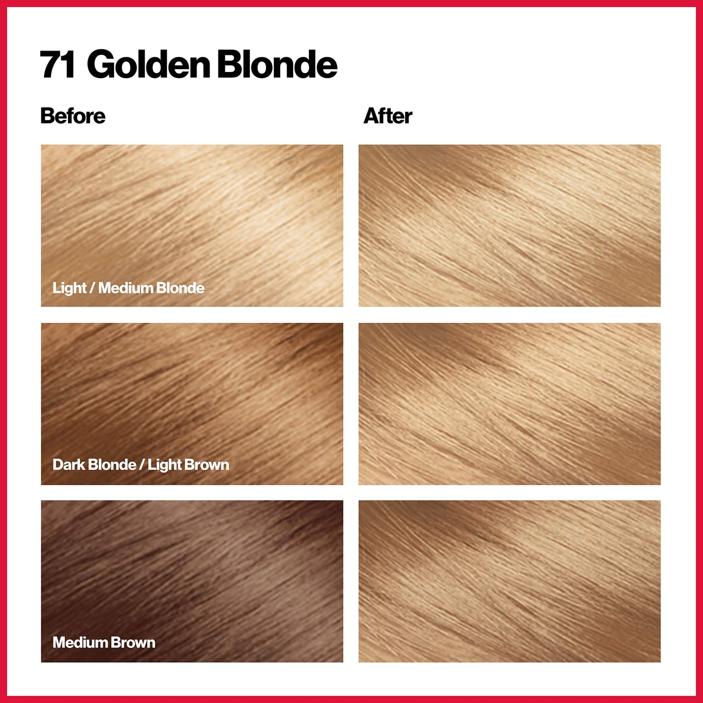 Revlon Permanent Hair Color, Permanent Hair Dye, Colorsilk with 100% Gray Coverage, Ammonia-Free, Keratin and Amino Acids, 71 Golden Blonde, 4.4 Oz Beauty & Personal Care REVLON
