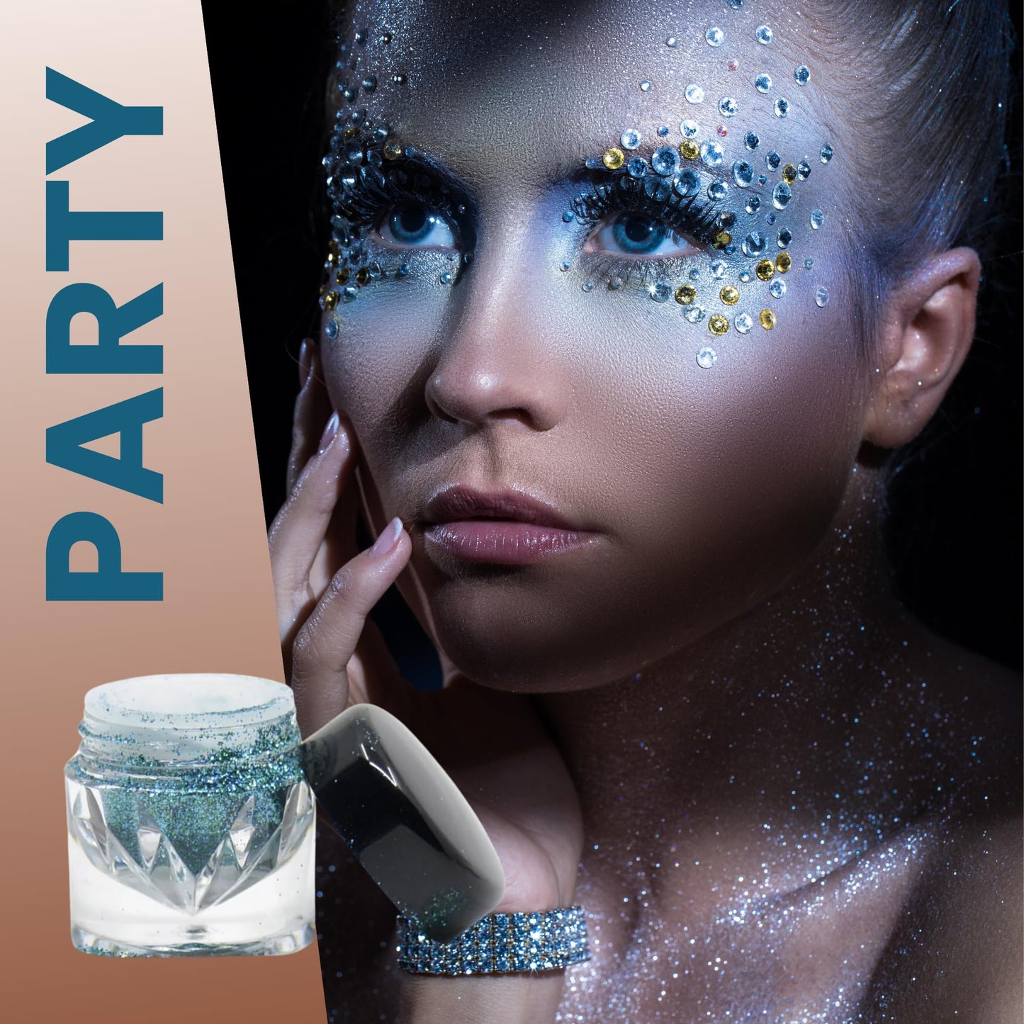 Poise Makeup Body and Facial Glitter | Extra-fine Cosmetic-Grade Glitters to Add Texture, Glam and Glitz, Safe for Face Eyes Lips and Hair Beauty & Personal Care POISE INT'L BEVERLY HILLS
