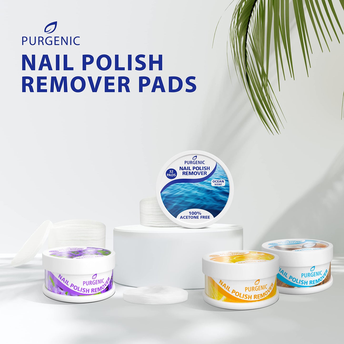 Purgenic Nail Polish Remover Pads - (128 Count) - On the Go & Travel - Lint Free Nail Polish Wipes - Pre-soaked Pads Made All Natural Ingredients Beauty & Personal Care Purgenic