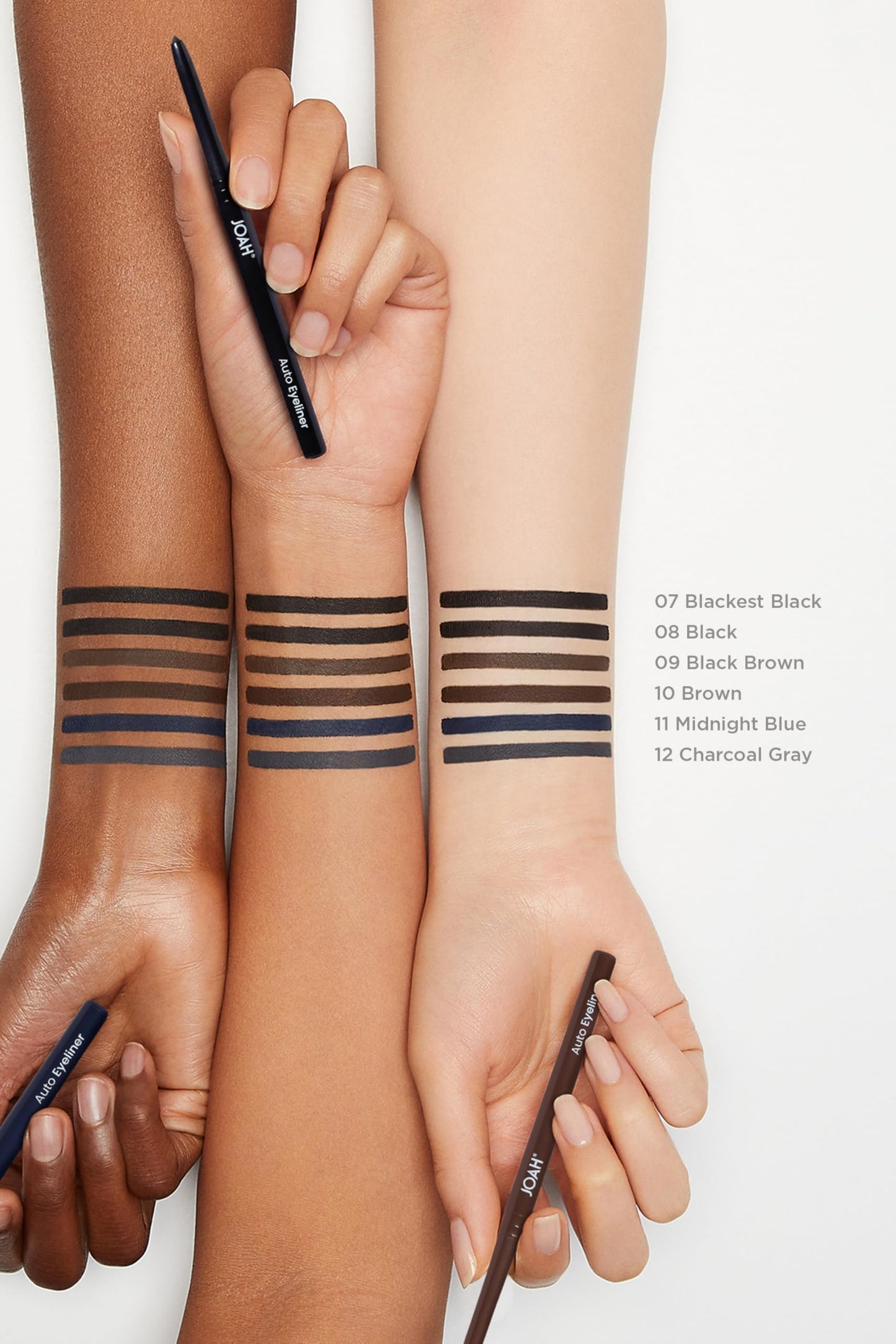 JOAH Auto Eyeliner, Waterproof Retractable Creamy Eye Pencil for Precise Application, Long-Lasting 20-Hour Wear, Smudge-Proof & Highly Pigmented Beauty & Personal Care JOAH