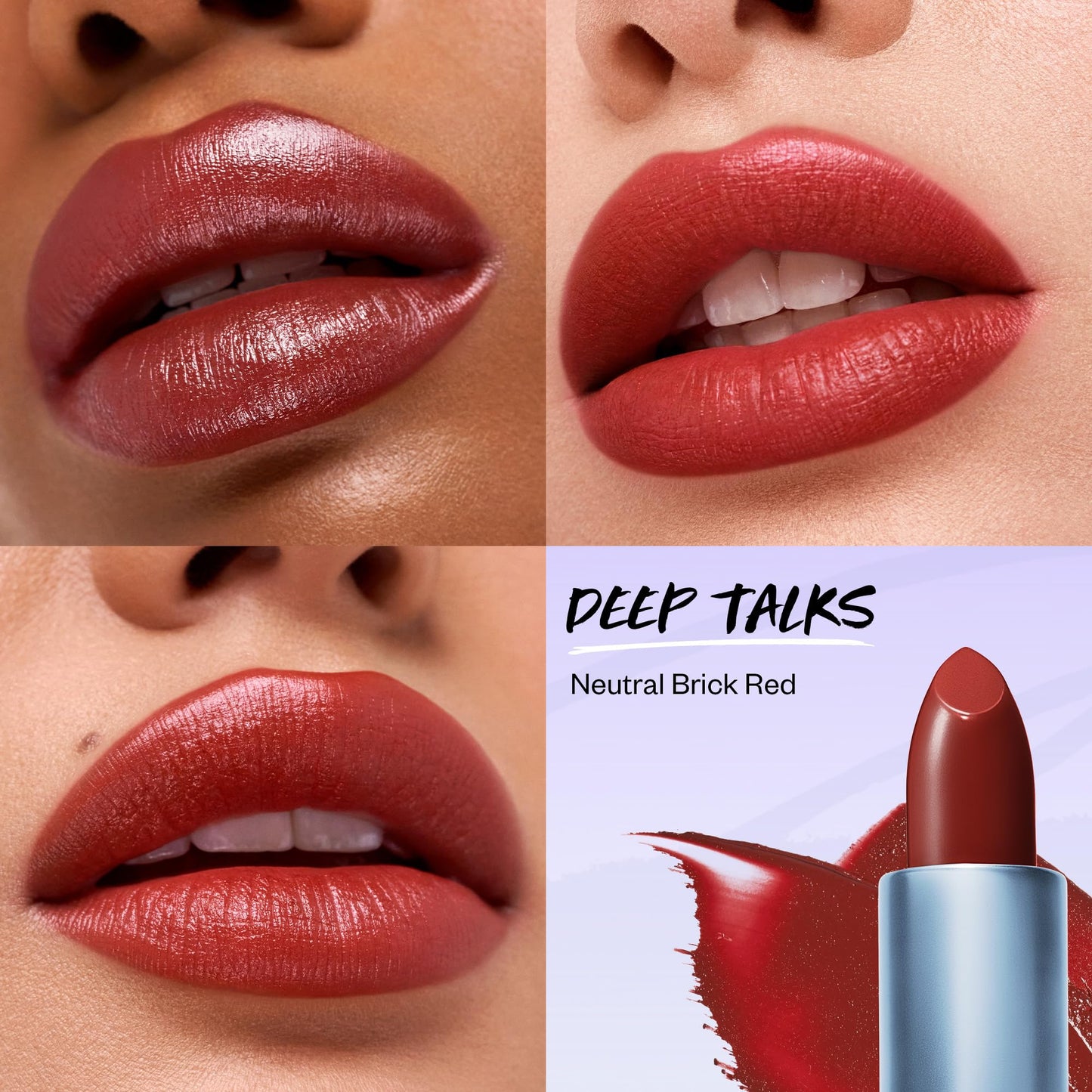 Kosas Weightless Lip Color Nourishing Satin Lipstick - High Impact Lip Color with Clean Formula - Comfy Feel & Soft Finish - Deep Talks Beauty & Personal Care Kosas