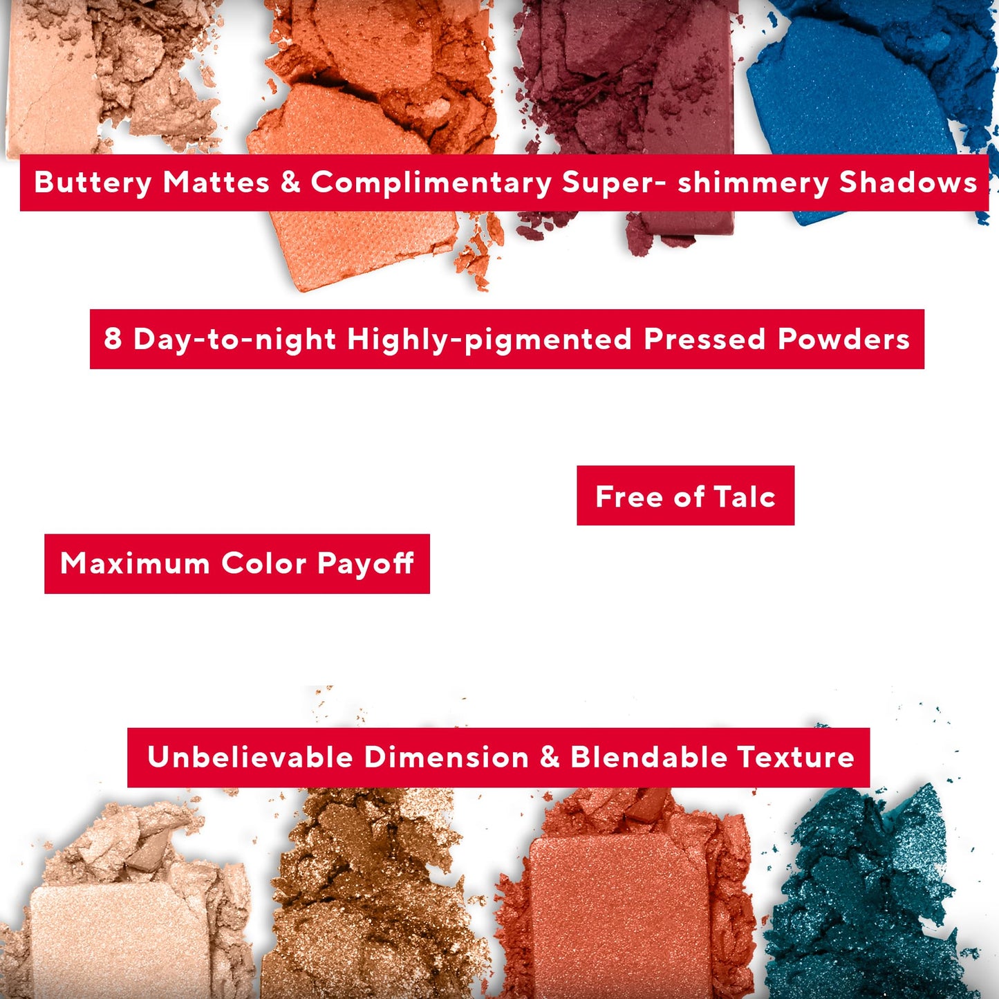 Mirabella Studio Makeup Eyeshadow Palette - Highly Pigmented Matte & Shimmer Shades. Long-Lasting - Professional-Grade Talc-Free, Gluten-Free… Beauty & Personal Care Mirabella