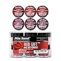 Mia Secret Red Gift Nail Art Powder - 6 Piece Collection - 1/4 Ounce Each Beauty & Personal Care Mia Secret