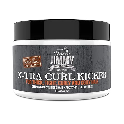 Uncle Jimmy X-TRA Curl-Kicker | Curl Enhancer & Moisturizer for Thick, Curly, Coily, Wavy & Frizzy Hair | Defines & Hydrates | 8oz Beauty & Personal Care Uncle Jimmy