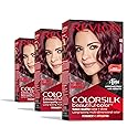 Revlon Colorsilk Beautiful Color Permanent Hair Color, (OLD VERSION) 48 Burgundy (Pack of 3) Beauty & Personal Care REVLON