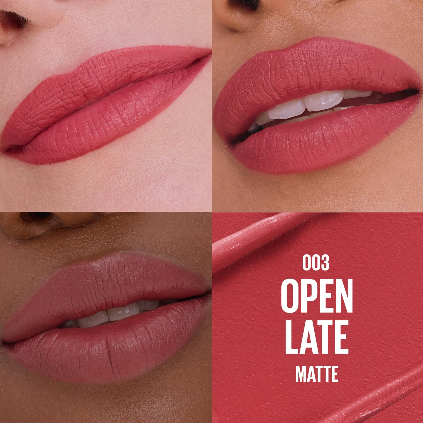 MAYBELLINE Serum Lipstick, Hydrating Lip Makeup with 8HRs of Lip Plumping Moisture with Hyaluronic Acid + Oil Blend, Open Late (Midtone Reddish Pink Beauty & Personal Care MAYBELLINE