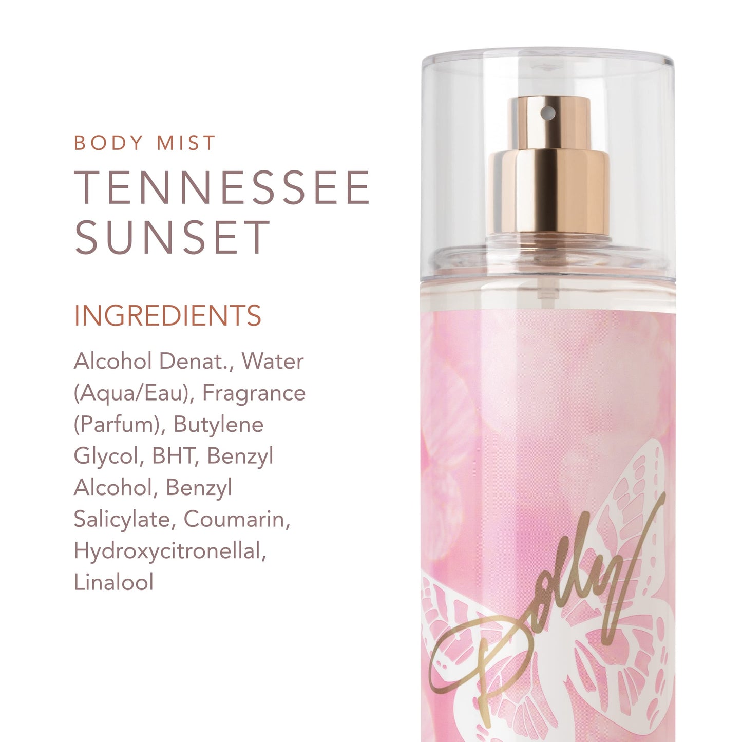 Dolly Parton Tennessee Sunset Body Mist by Scent Beauty - Perfume for Women - Fruity, Floral and Feminine Fragrance with Notes of Honeysuckle, Vanilla Beauty & Personal Care SCENT BEAUTY
