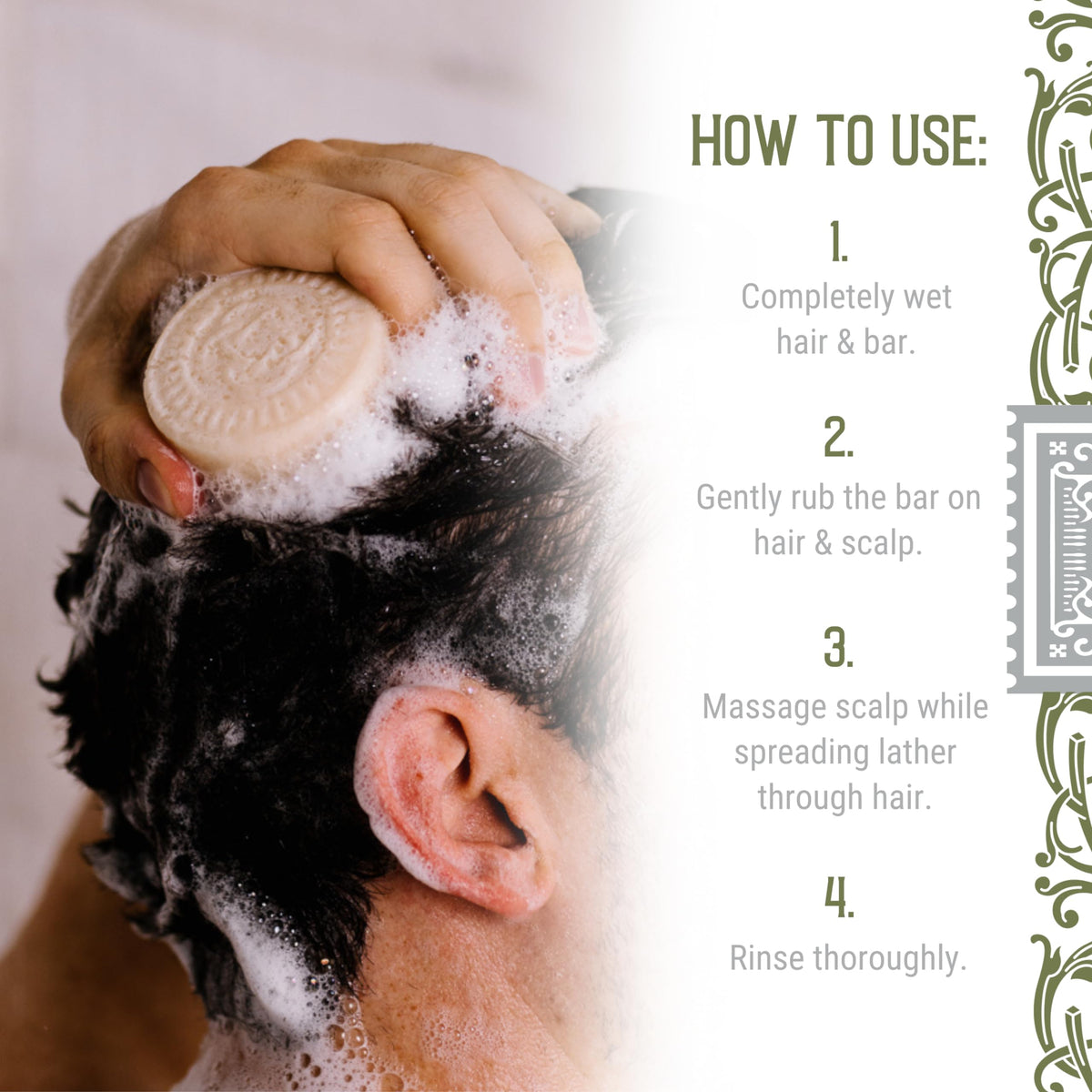 Viori Hamish & Co. Mens Shampoo Bar - Whisky-Infused, Citron & Ginger