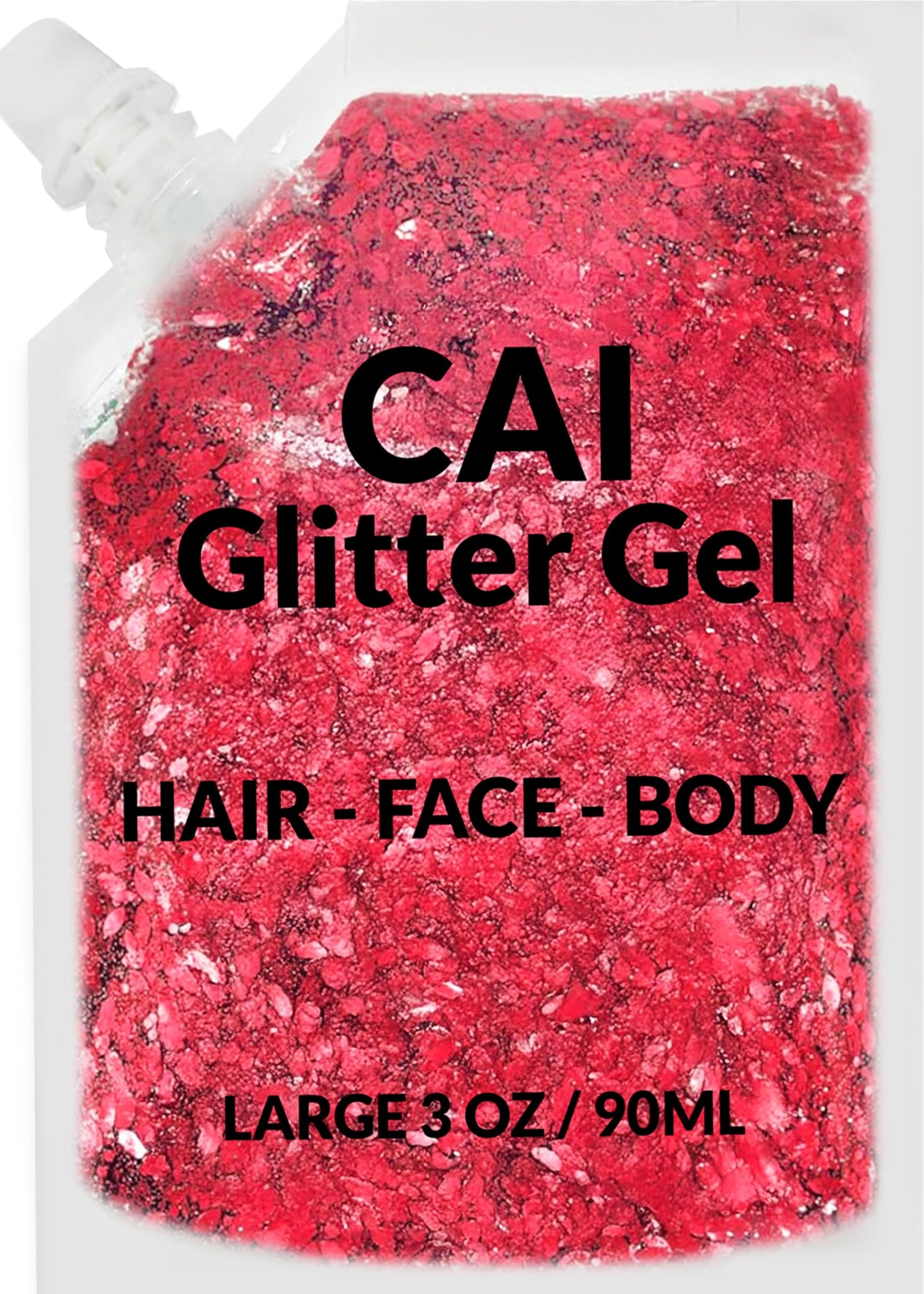 Face, Body & Hair Glitter Gel - Halloween Glitter for Kids and Women - 3 Oz Cosmetic-Grade Gel w/Moon & Stars for Festivals & Halloween Party, Easy Beauty & Personal Care CAI BEAUTY NYC