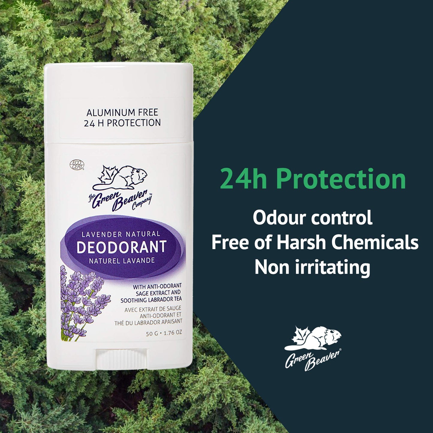 Green Beaver Lavender Deodorant Stick, 50 GR Beauty and Personal Care The Green Beaver Company