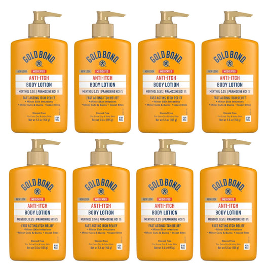 Gold Bond Anti-Itch Lotion 5.50 oz (Pack of 8) - Packaging May Vary Beauty & Personal Care Gold Bond