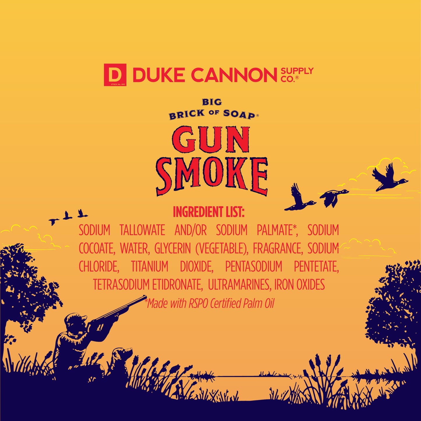 Duke Cannon Supply Co. Big Brick of Men's Soap - Gun Smoke, 10oz (Pack of 1) Beauty & Personal Care Duke Cannon Supply Co.