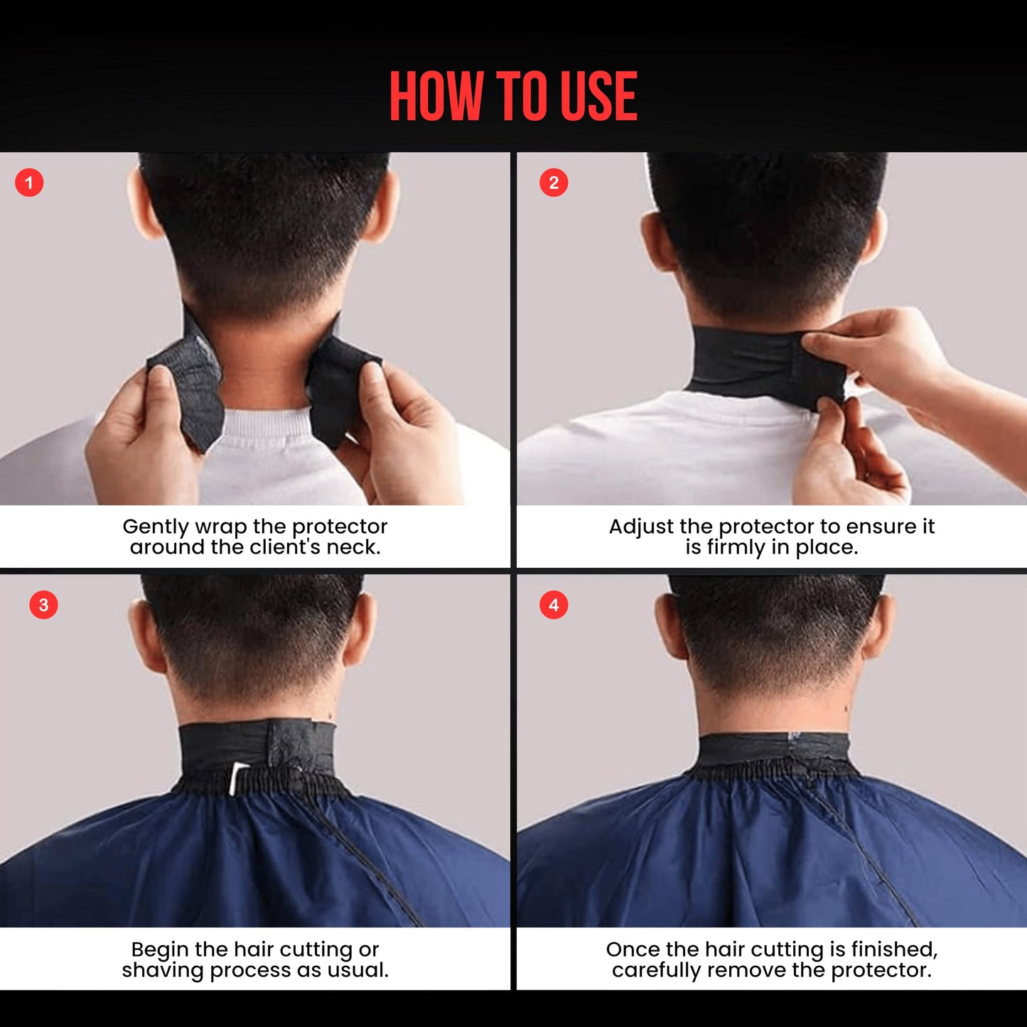 The Shave Factory Black Neck Strip, Disposable Barber Paper Roll, Protects Your Neck, Hygienic Option for Barbers, Unisex, All Ages Beauty and Personal Care the shave factory