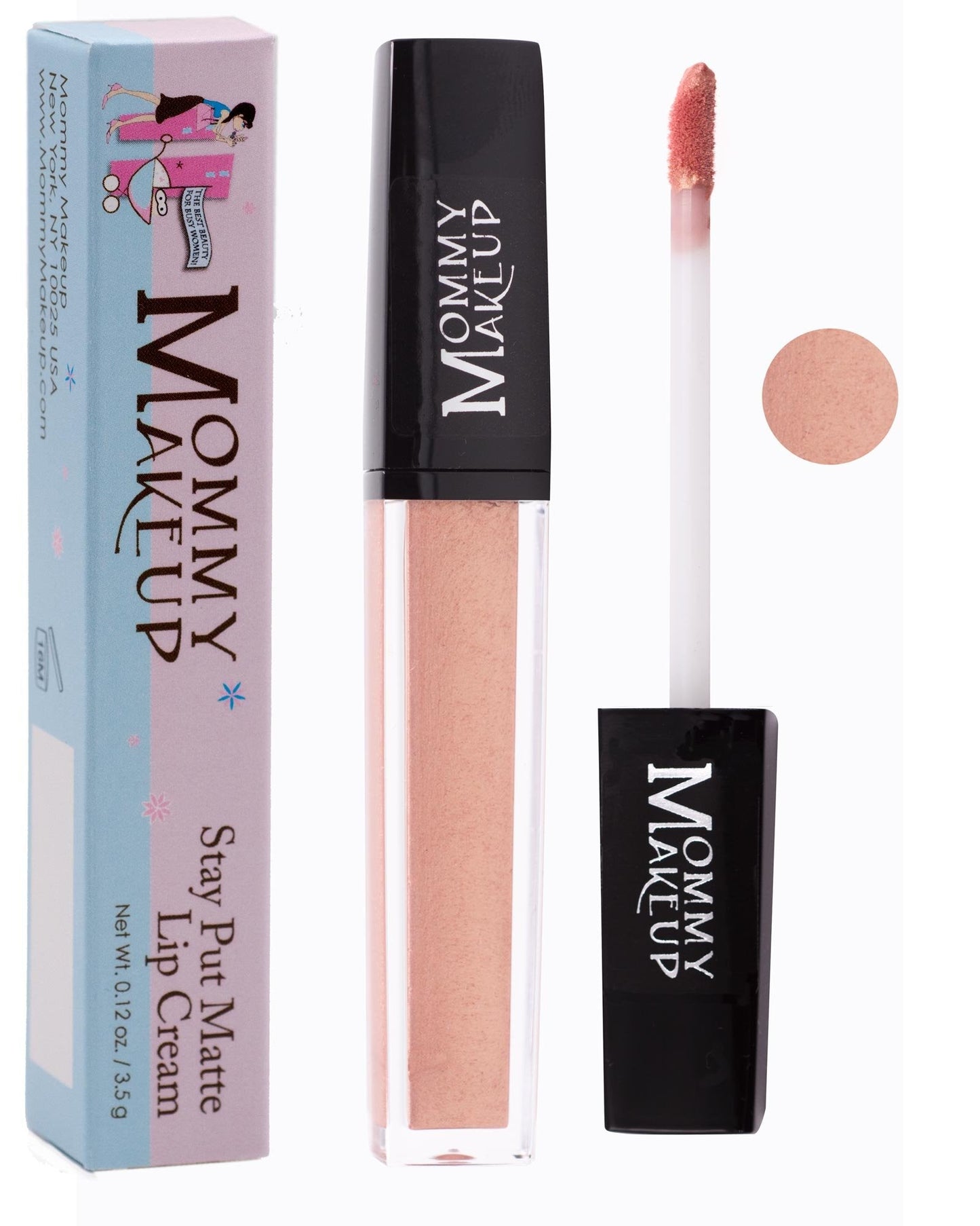 Mommy Makeup Stay Put Matte Lip Cream - Kiss-proof, Transfer-proof, Waterproof, Long Lasting Lipstick - Non-Drying Formula Infused with Vitamin E Beauty & Personal Care Mommy Makeup
