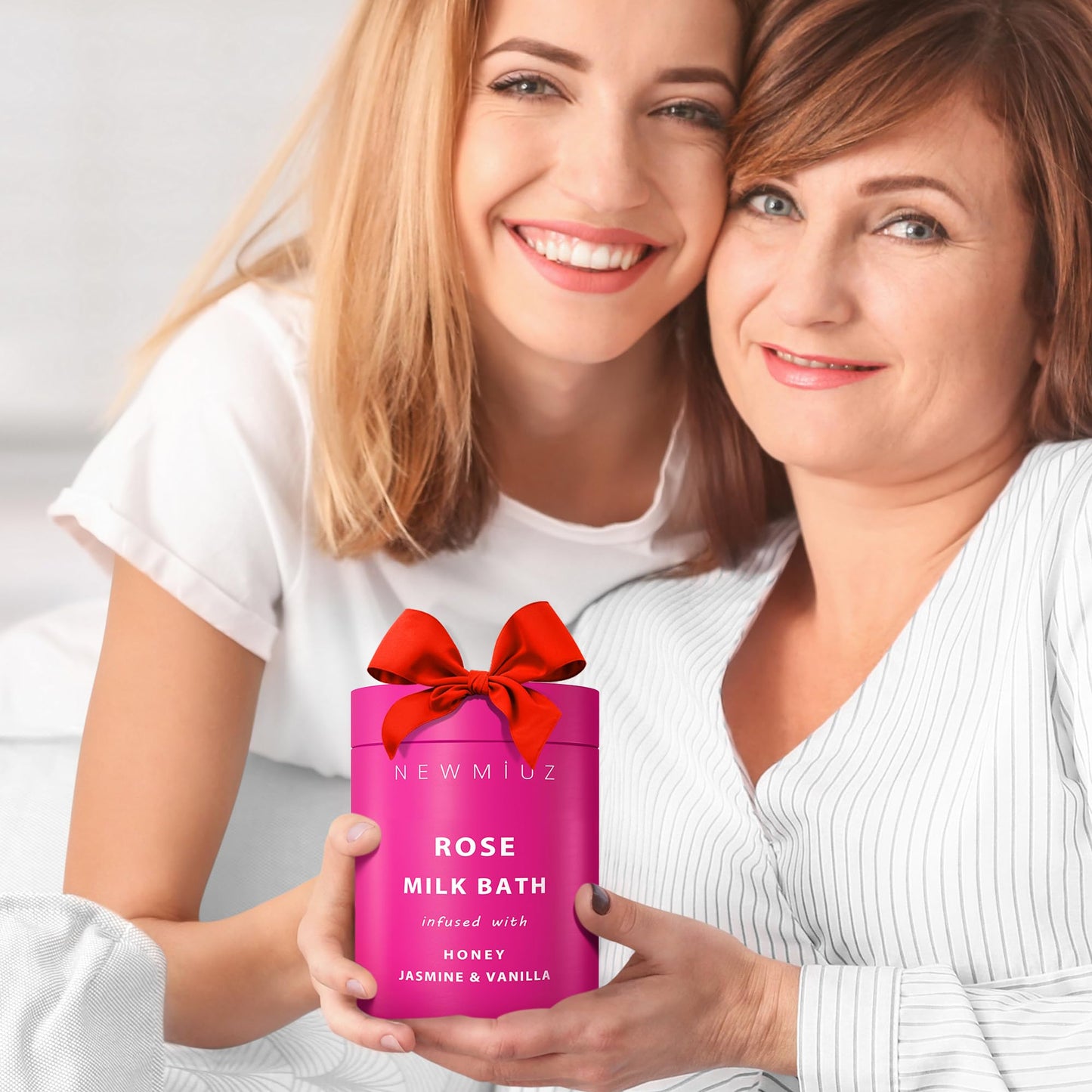 Calming Rose Coconut Milk Bath Soak Moisturize Soften Skin Honey Jasmine Vanilla Destress Luxury Spa Bath Salt Powder Stress Relief Gifts for Women Beauty & Personal Care New Miuz