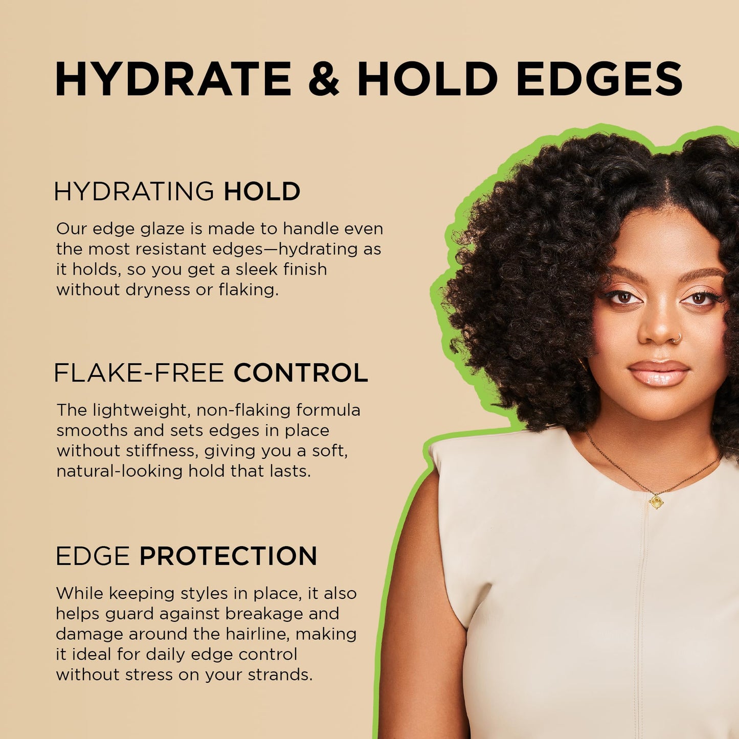 African Pride Moisture Miracle Smooth Edge Glaze - Maximum Edge Control & Hydration, Non-Flaking Edge Gel | Natural Ingredients, Coconut & Aloe Water Beauty & Personal Care African Pride