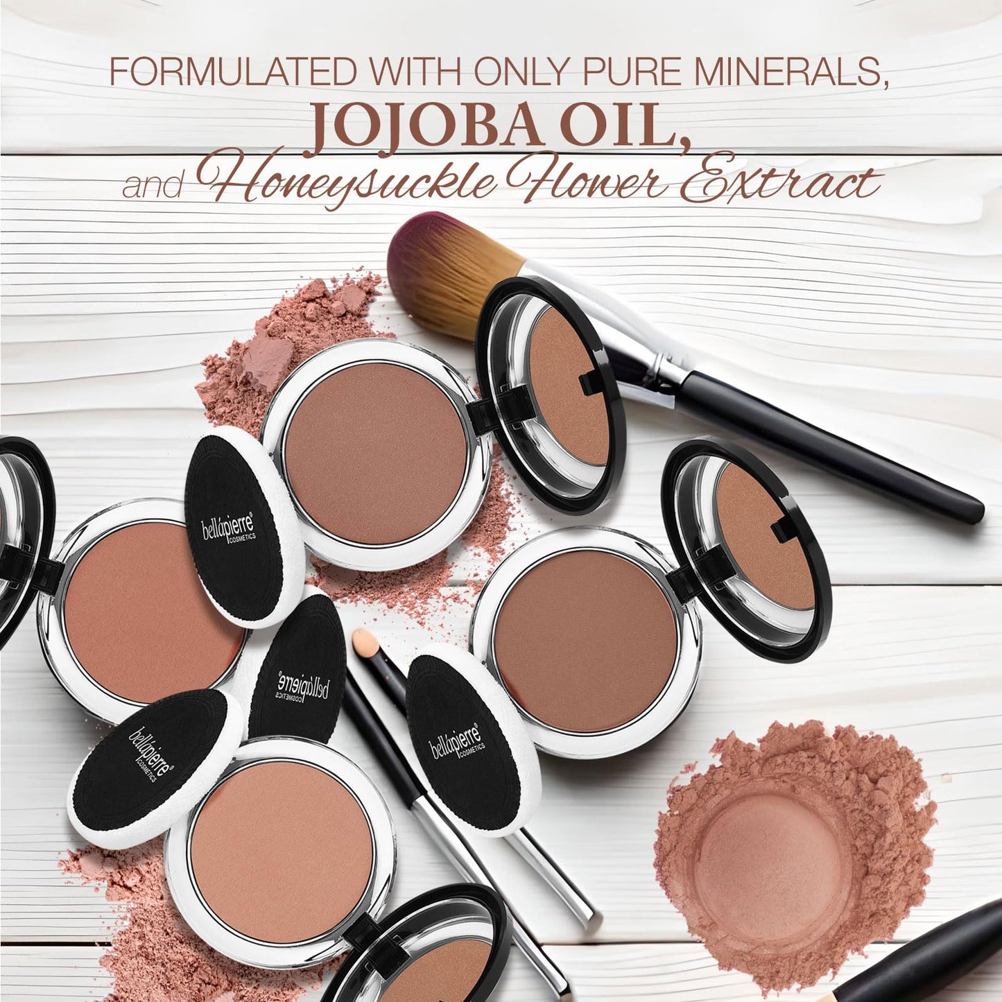 bellapierre Compact Mineral Blush | Warm Dewy Glow | Non-Toxic and Paraben Free | Suitable for All Skin Types | Compact Case - 0.35-Ounce - Amaretto Beauty & Personal Care bellapierre