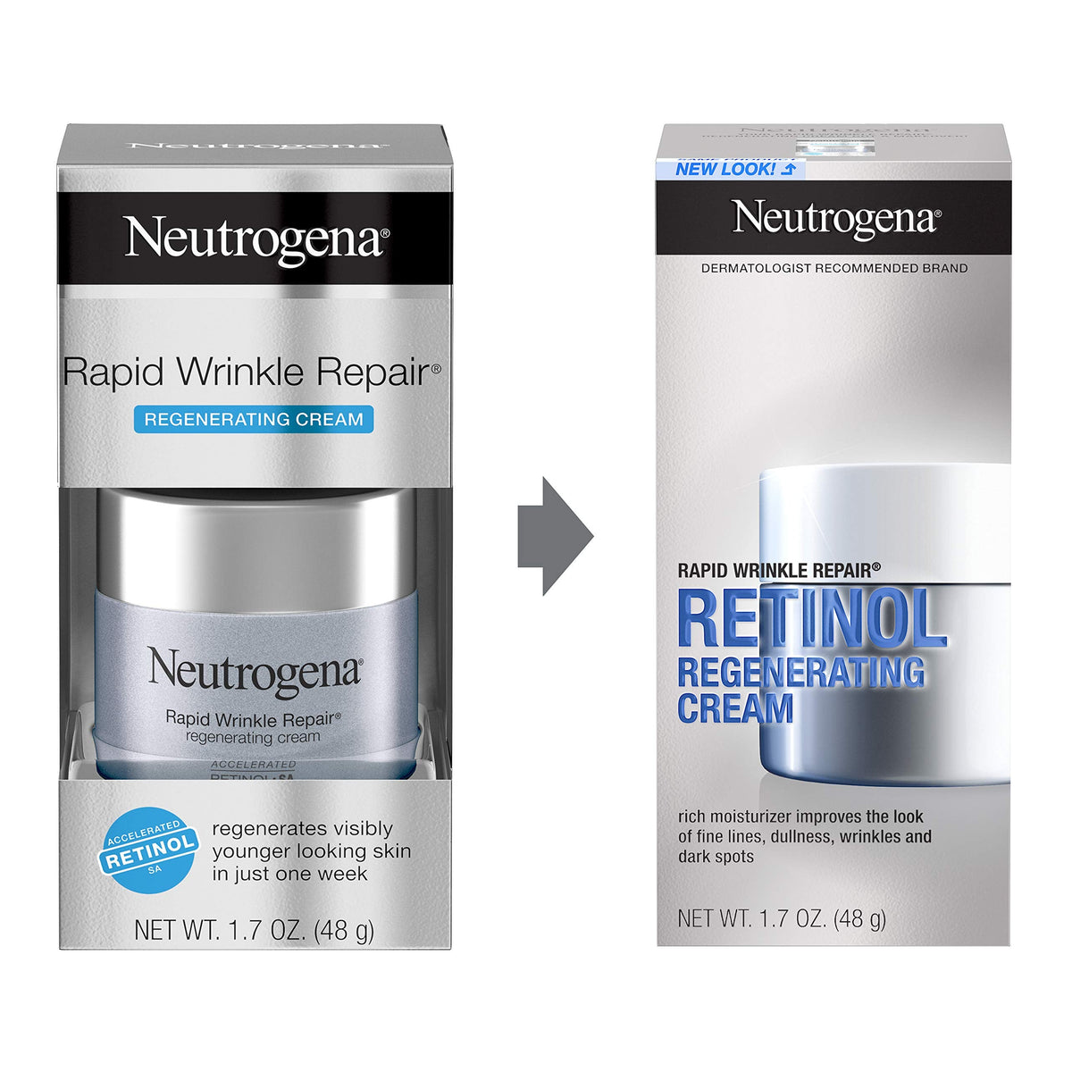 Neutrogena Rapid Wrinkle Repair Retinol Regenerating Anti-Aging Face Cream & Hyaluronic Acid; Anti-Wrinkle Retinol Moisturizer & Neck Cream Beauty & Personal Care Neutrogena