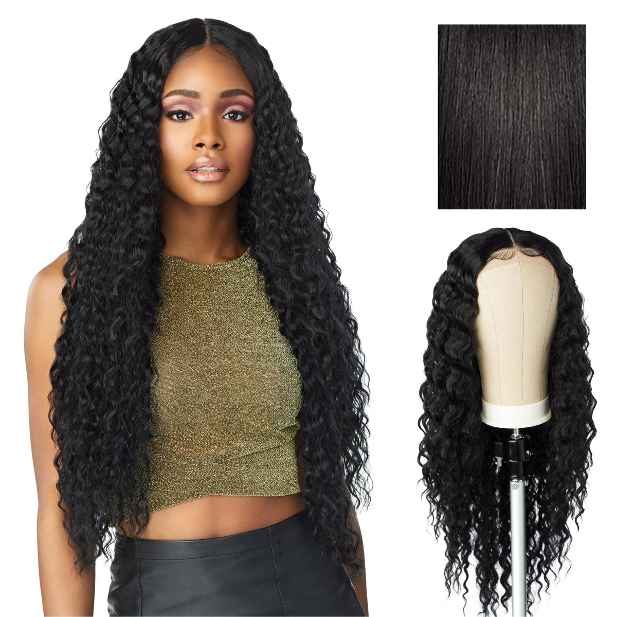 Sensationnel Butta LaceWig-Unit 3, 1B OFFBLACK